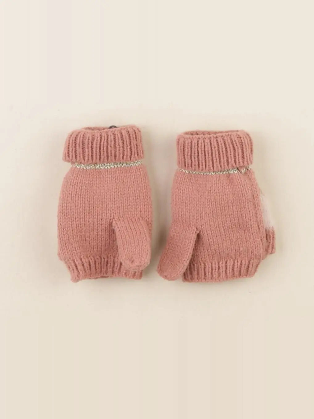 Vertbaudet - moufles rose - 4/6 ans