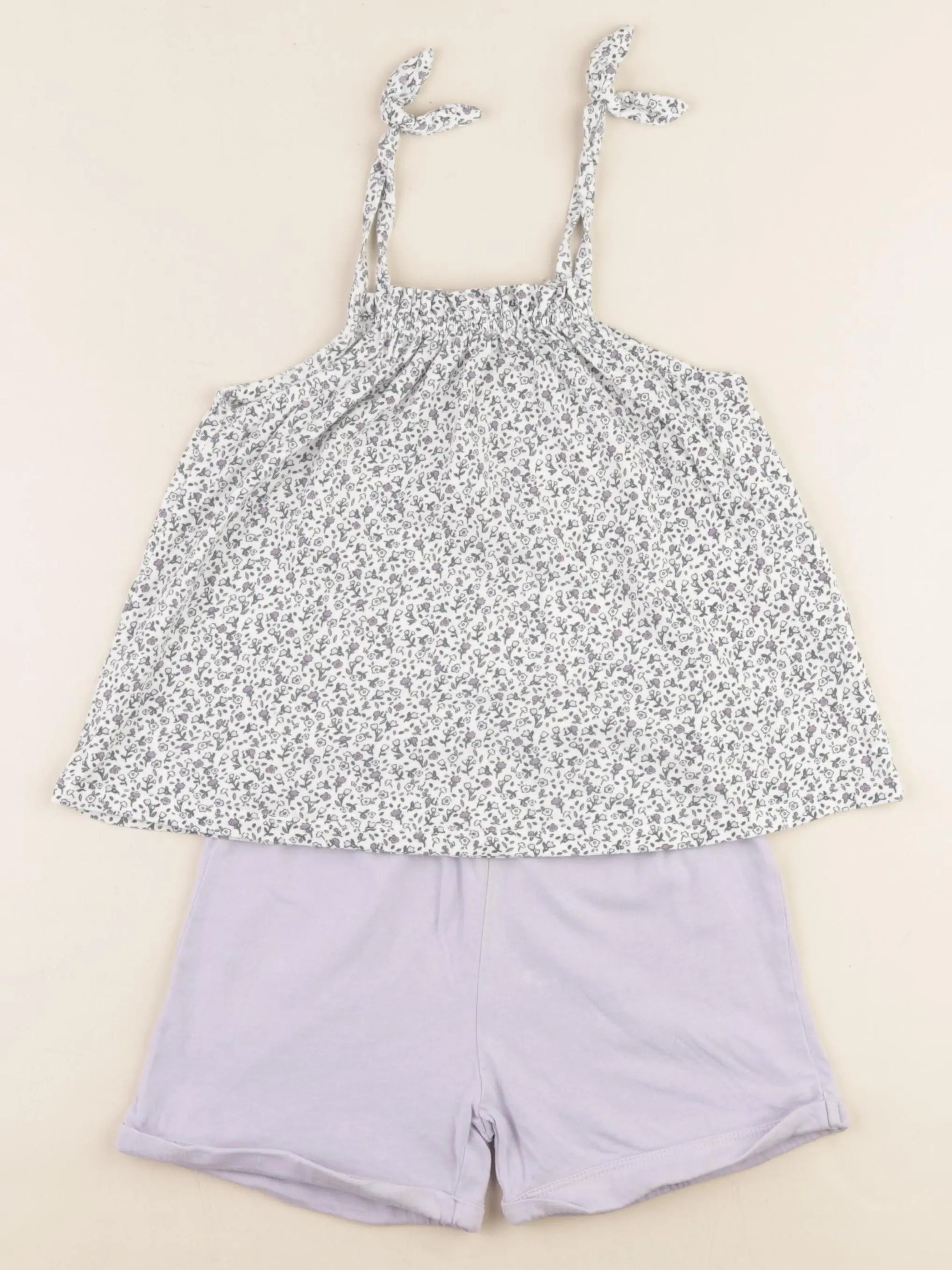 Vertbaudet - ensemble violet - 6 ans