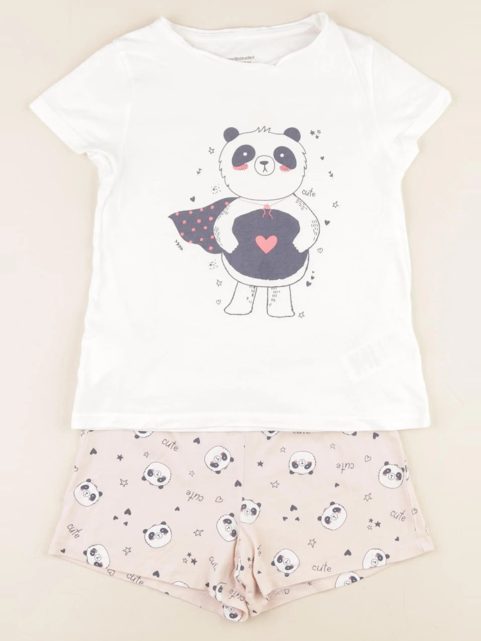 Vertbaudet - pyjama coton blanc - 6 ans