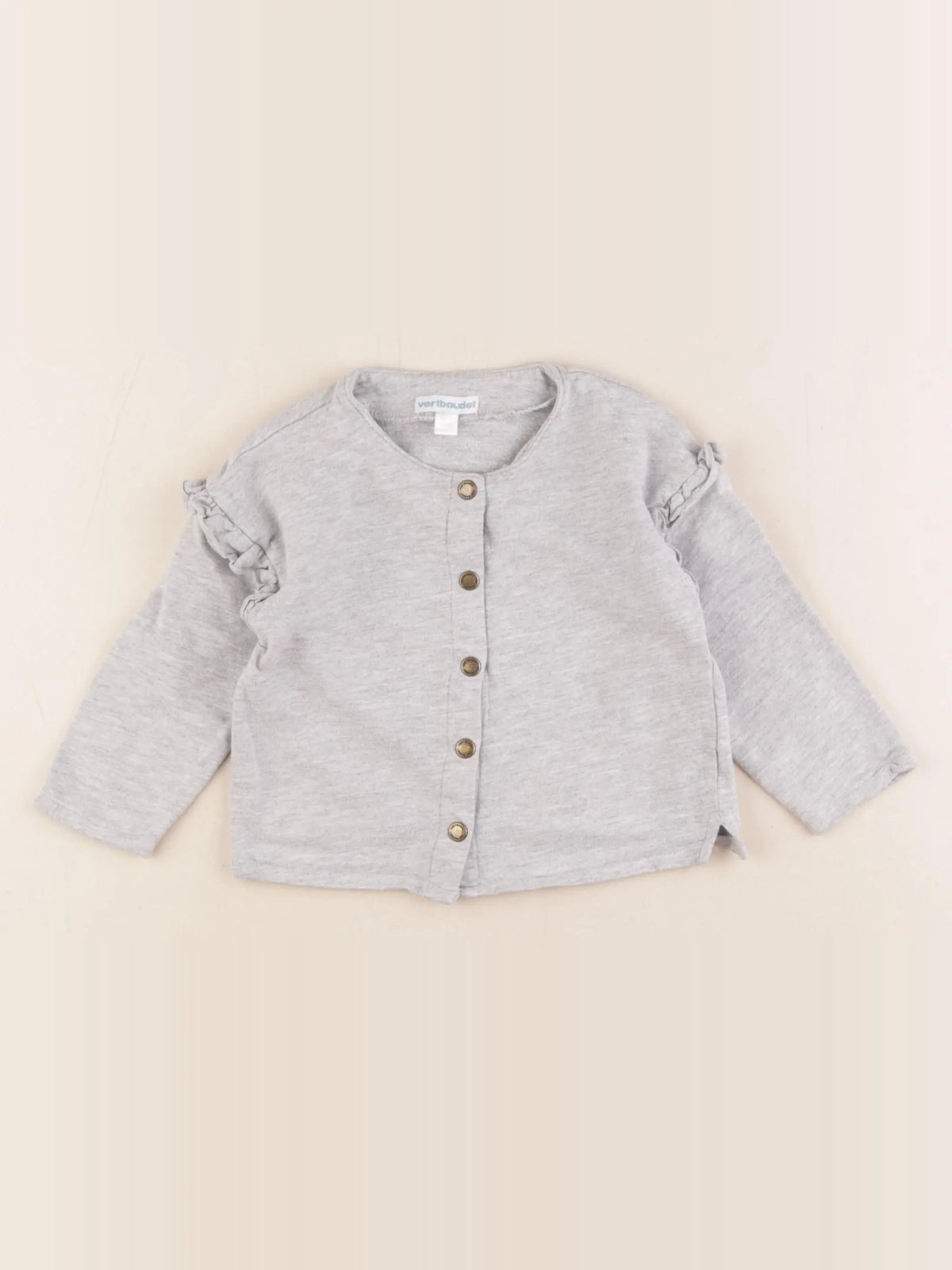 Vertbaudet - sweat gris - 18 mois