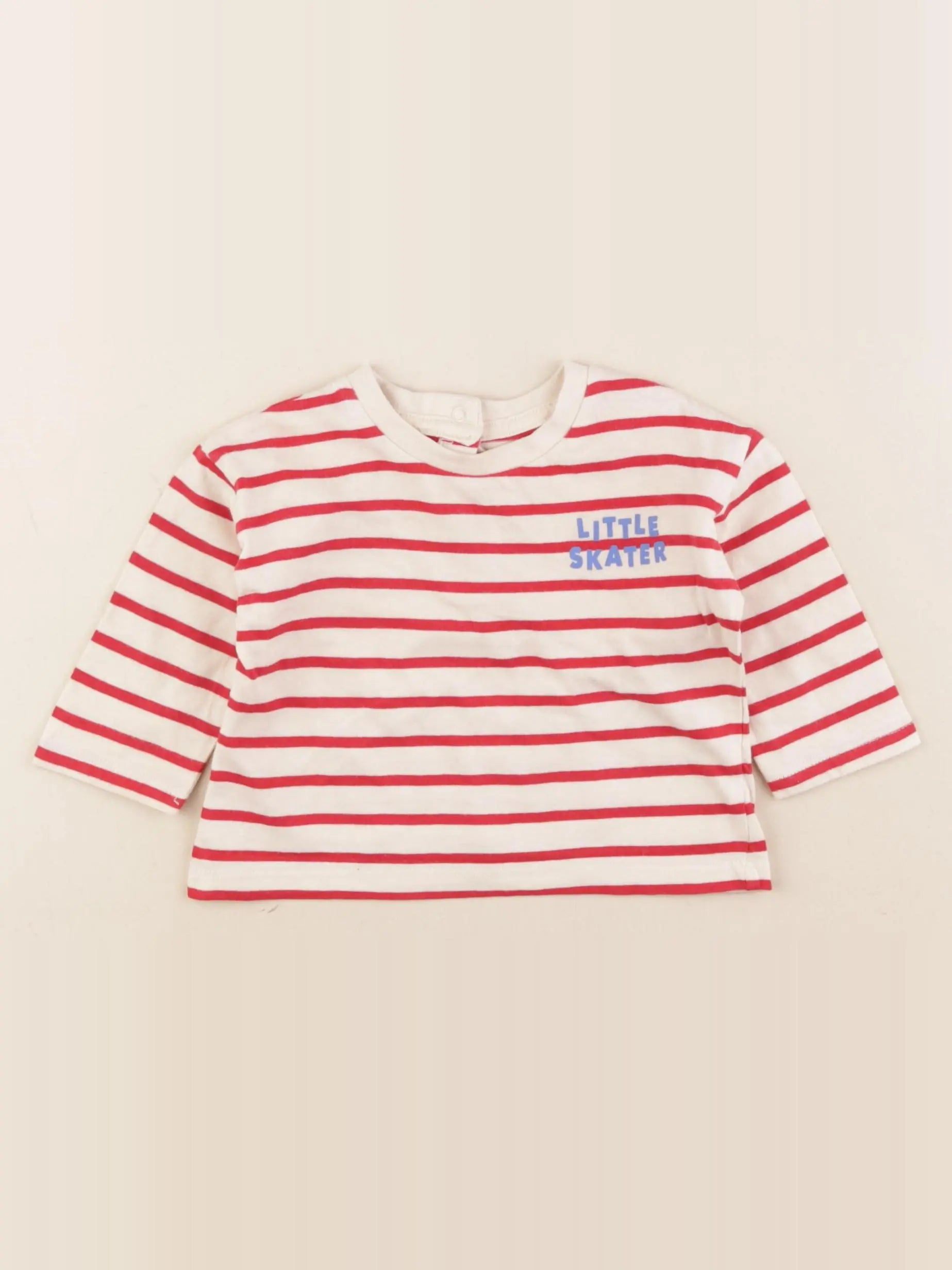Vertbaudet - tee-shirt beige - 3/6 mois