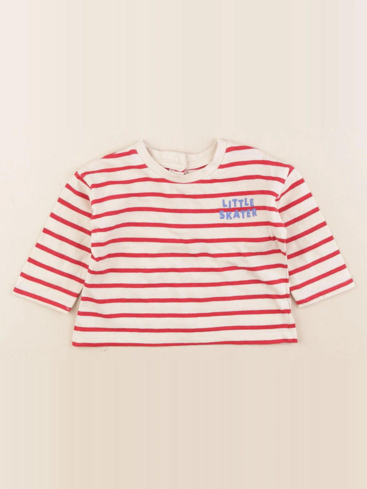 Vertbaudet - tee-shirt beige - 3/6 mois