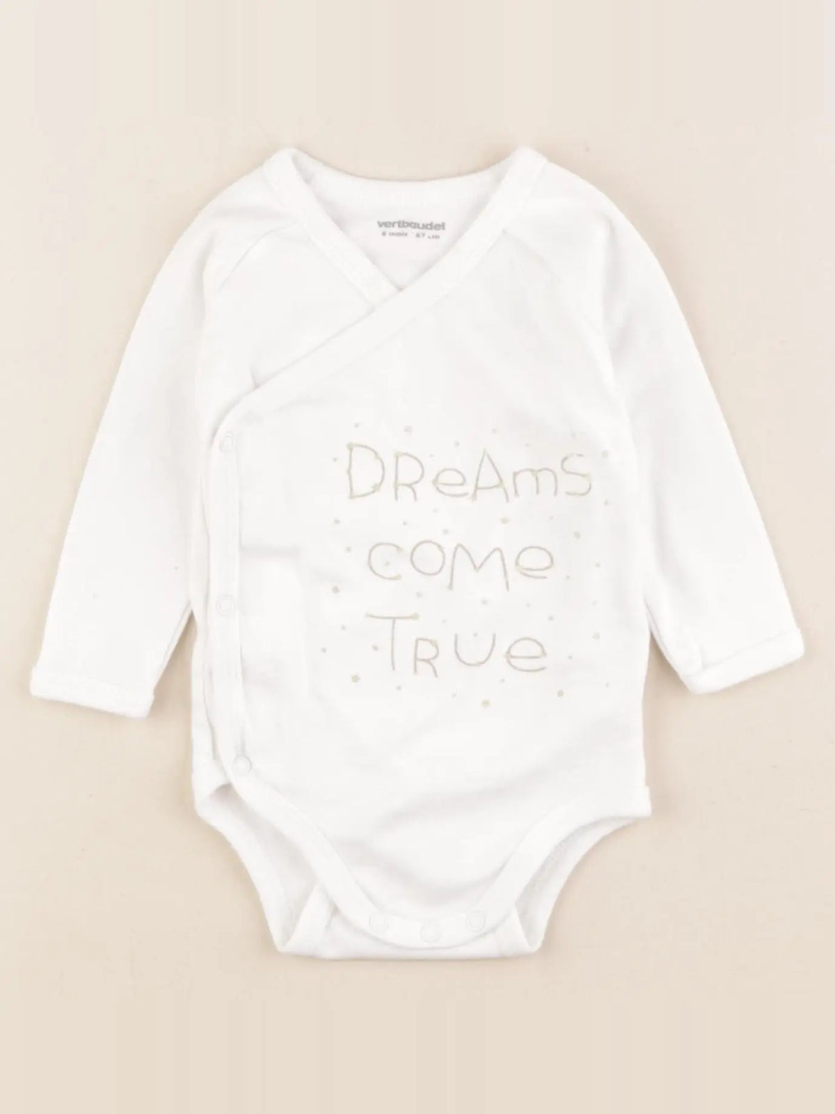 Vertbaudet - body blanc - 6 mois