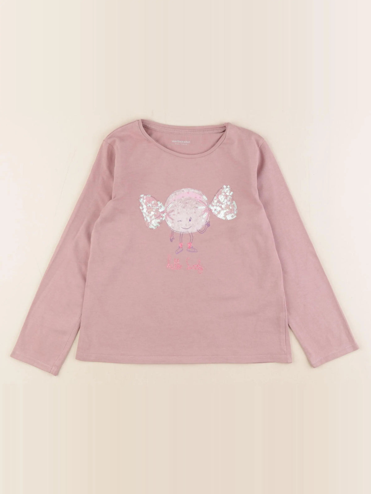 Vertbaudet - tee-shirt violet - 6 ans