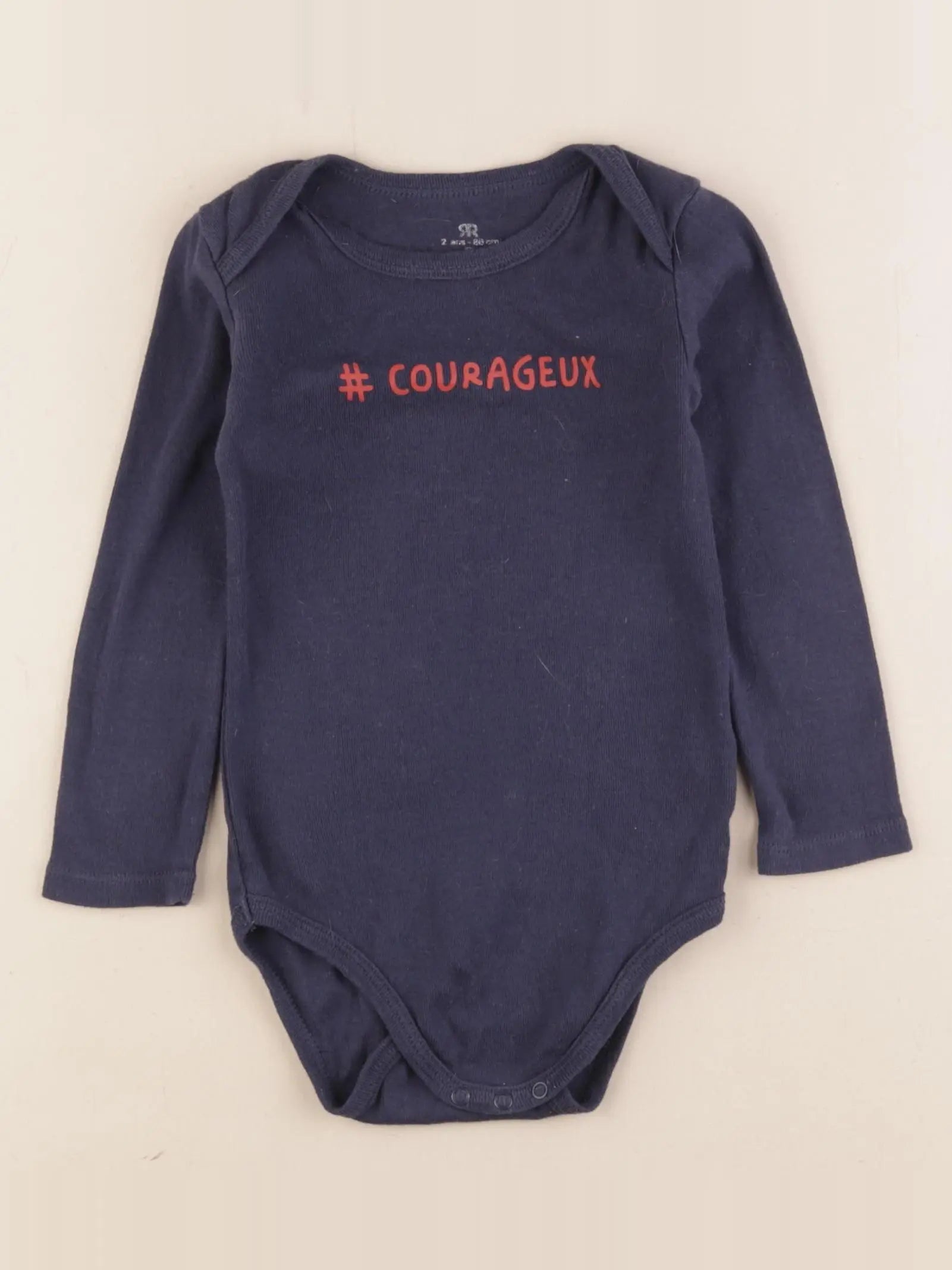 La Redoute - body bleu - 2 ans