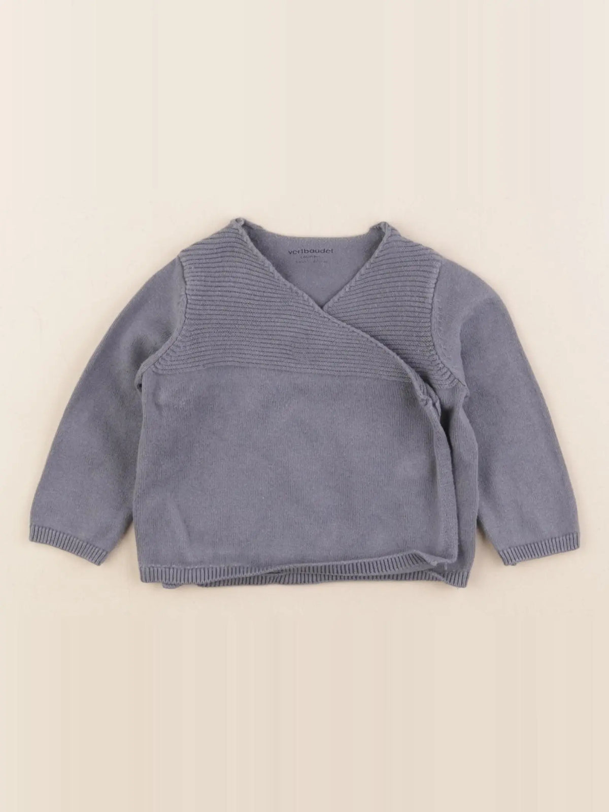 Vertbaudet - gilet bleu - 3 mois