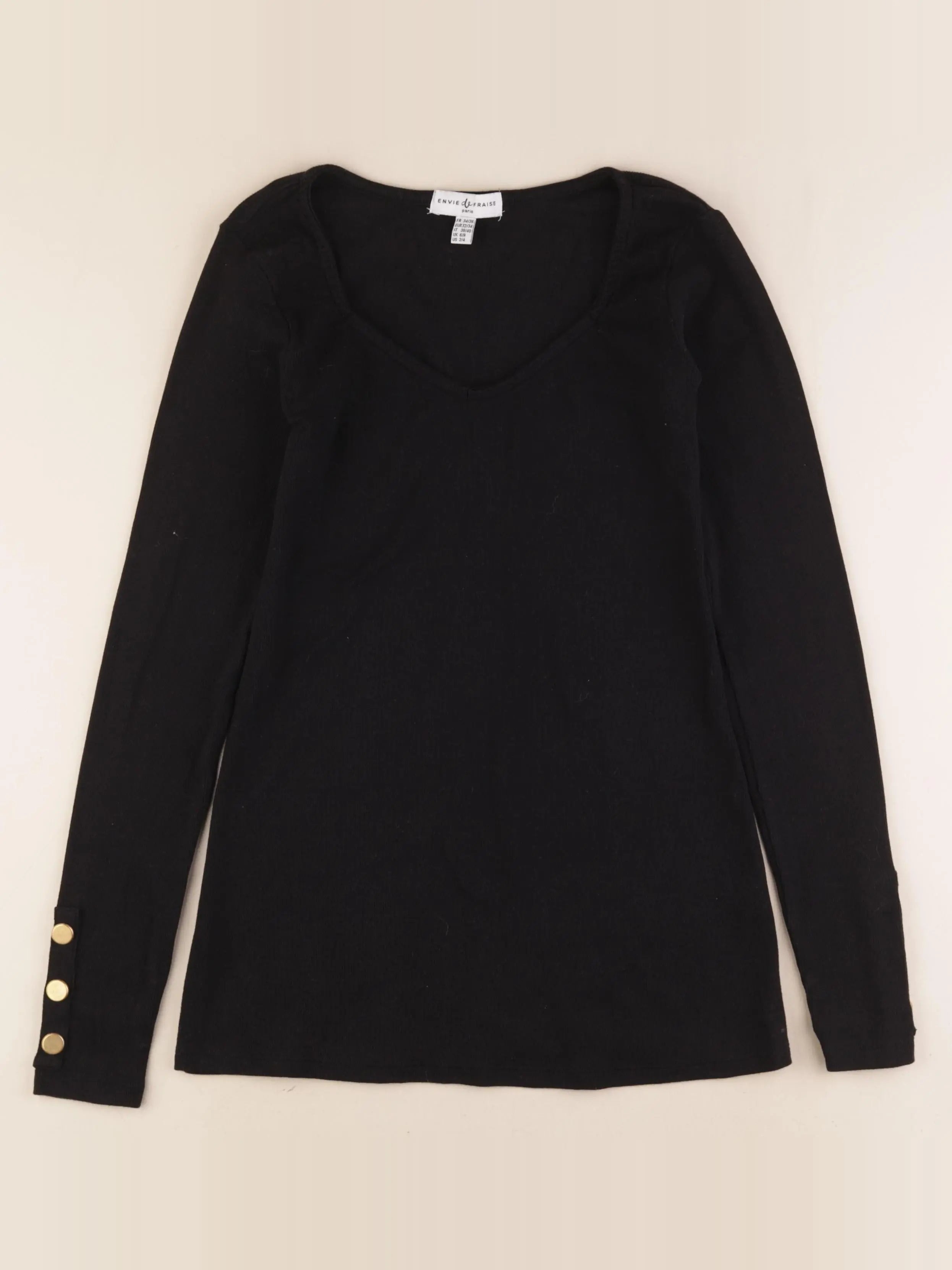 Envie de fraise - tee-shirt grossesse noir - 34 à 36
