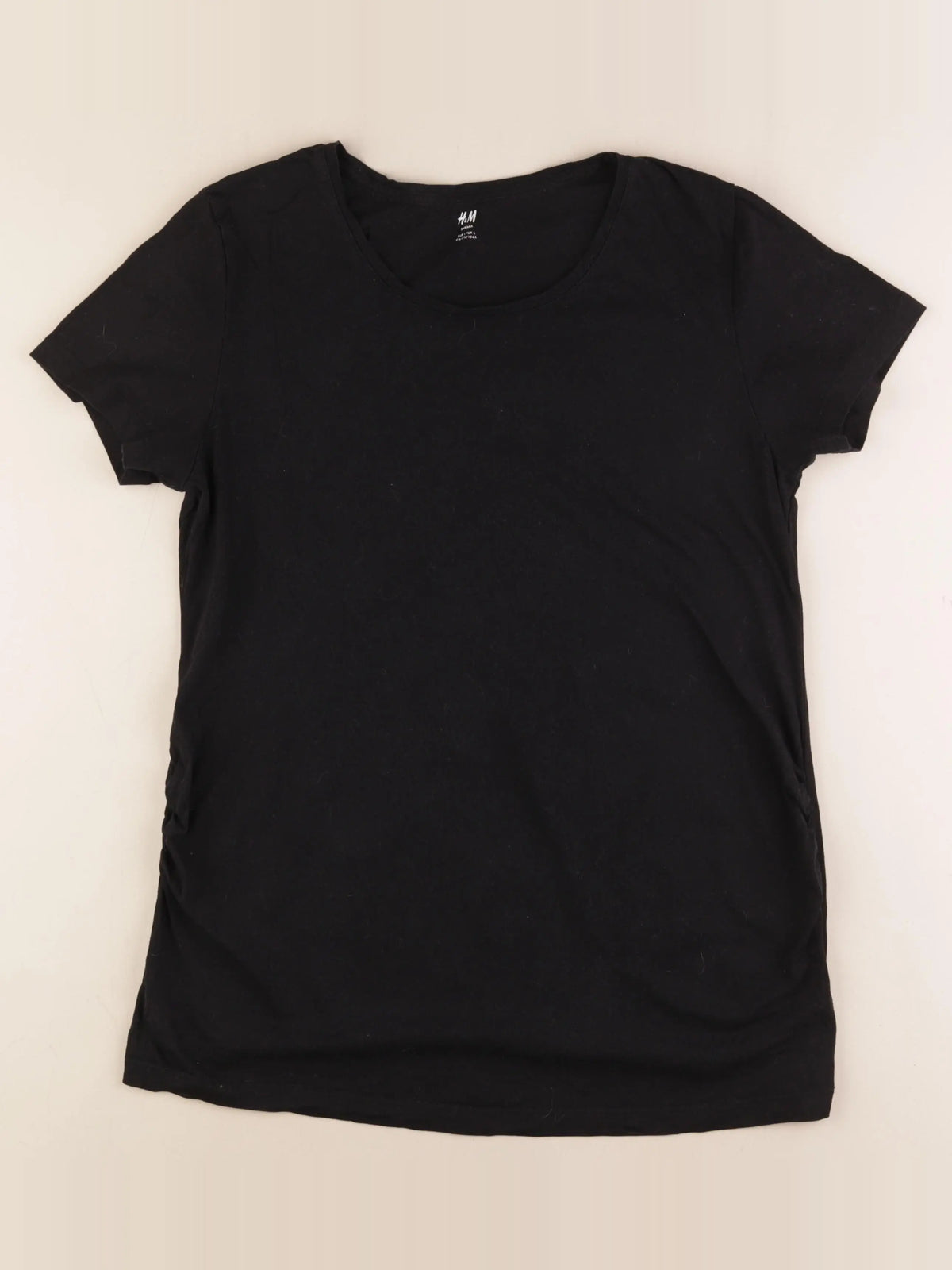 H&M - tee-shirt grossesse noir - l