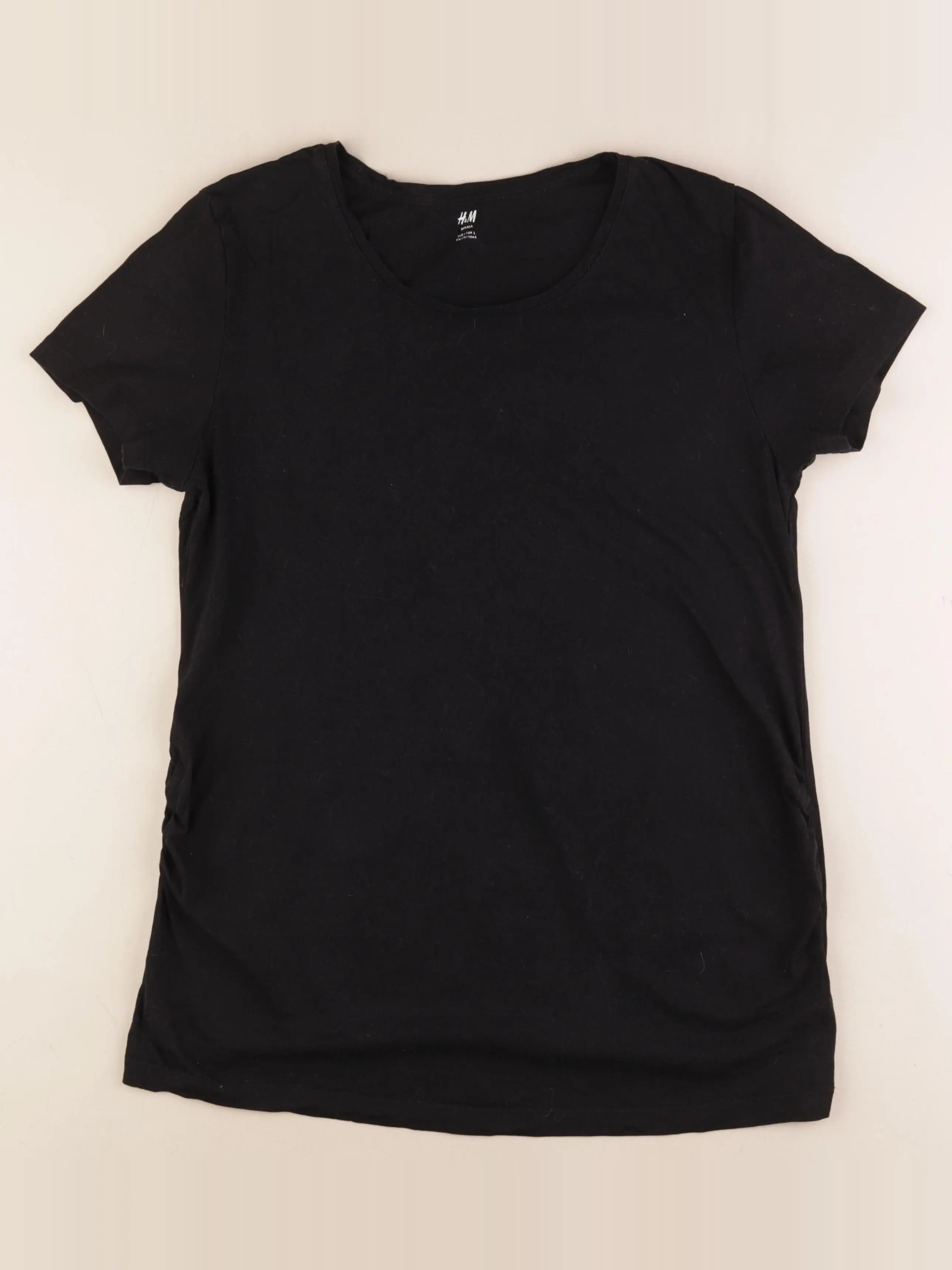 H&M - tee-shirt grossesse noir - l