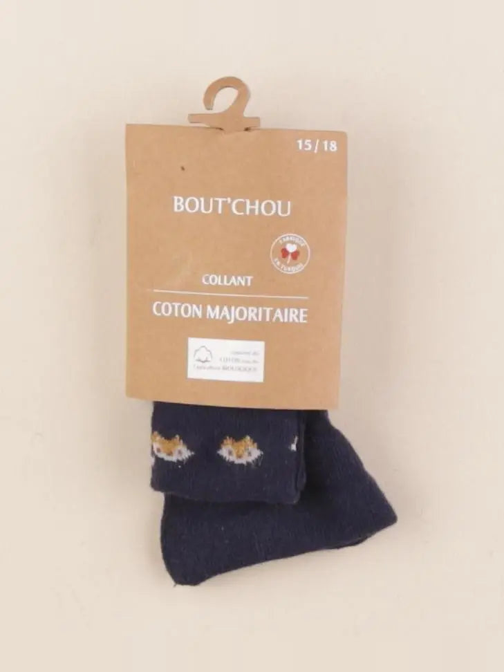 Boutchou - collants bleu - 0/9 mois