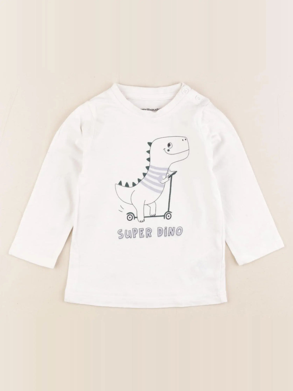 Vertbaudet - tee-shirt blanc - 9 mois