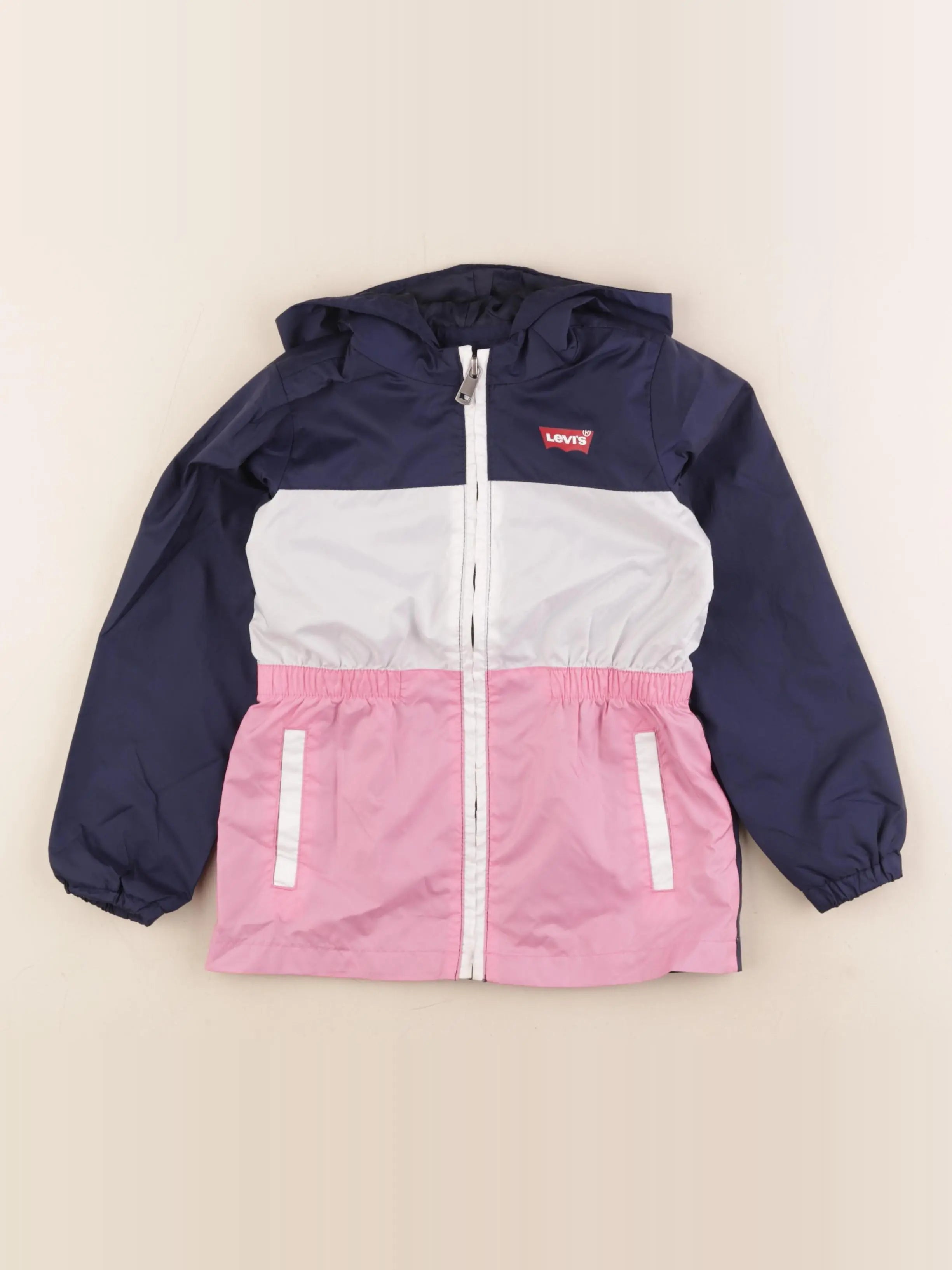 Levi's - coupe-vent rose, bleu - 3/4 ans