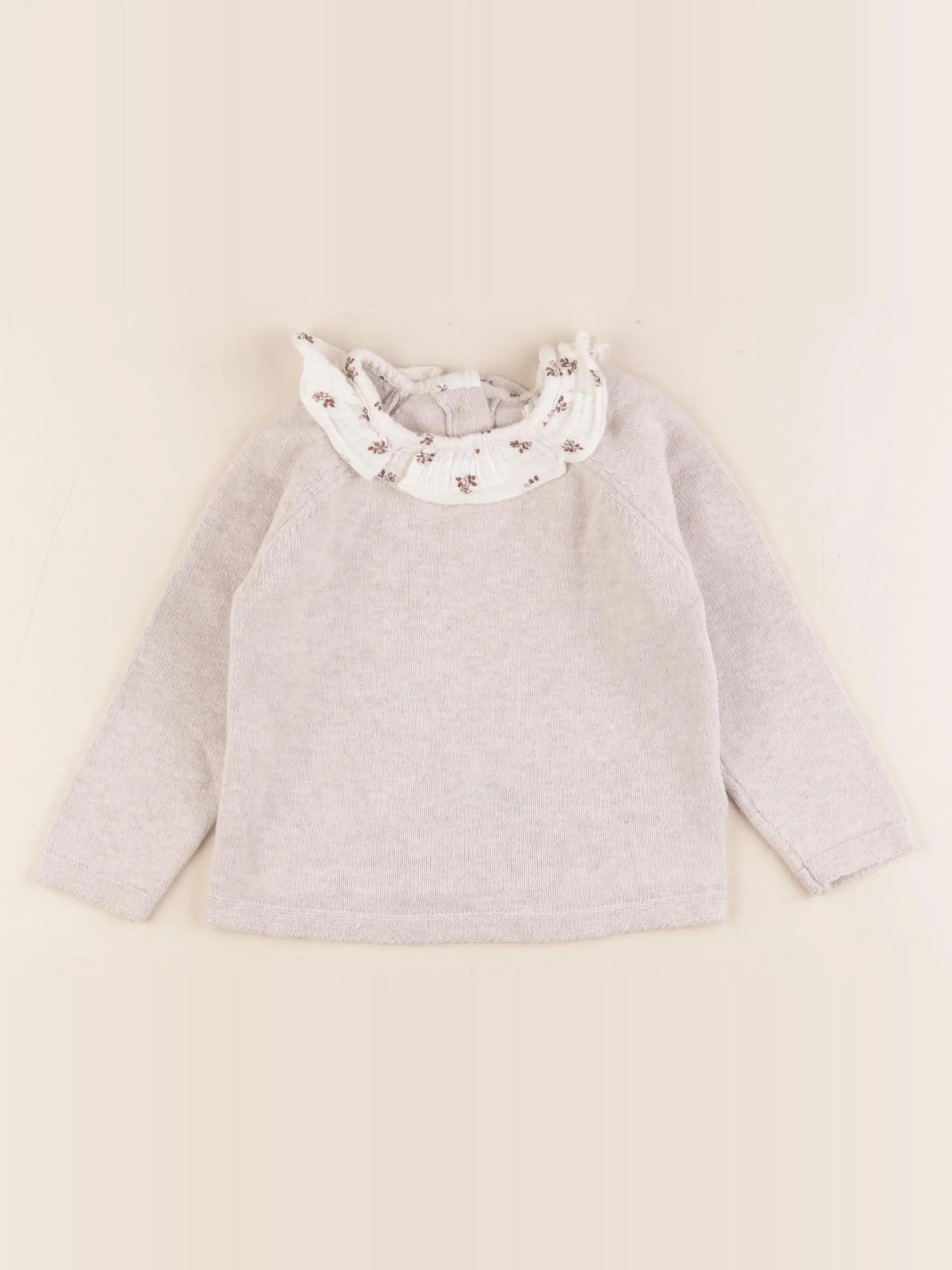 Vertbaudet - pull marron - 18 mois