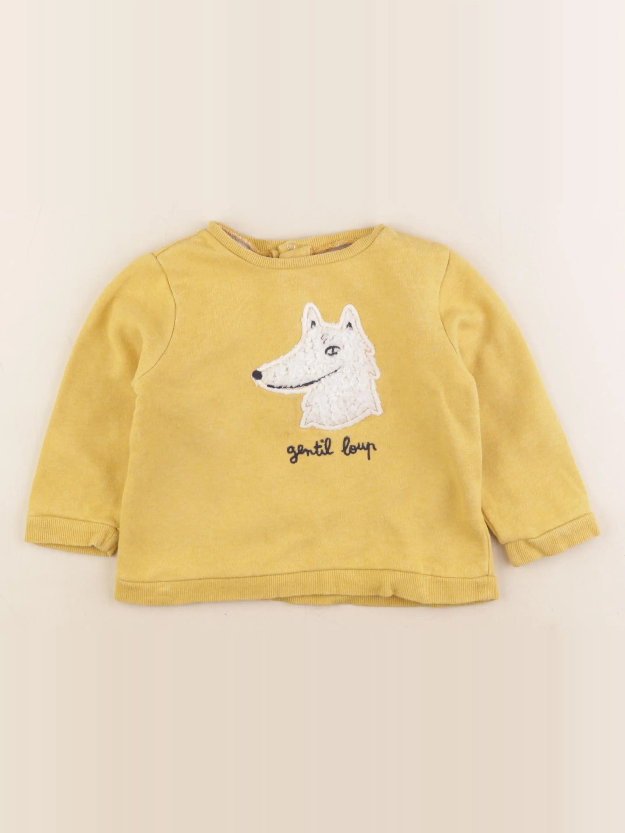 Boutchou - sweat jaune - 36 mois