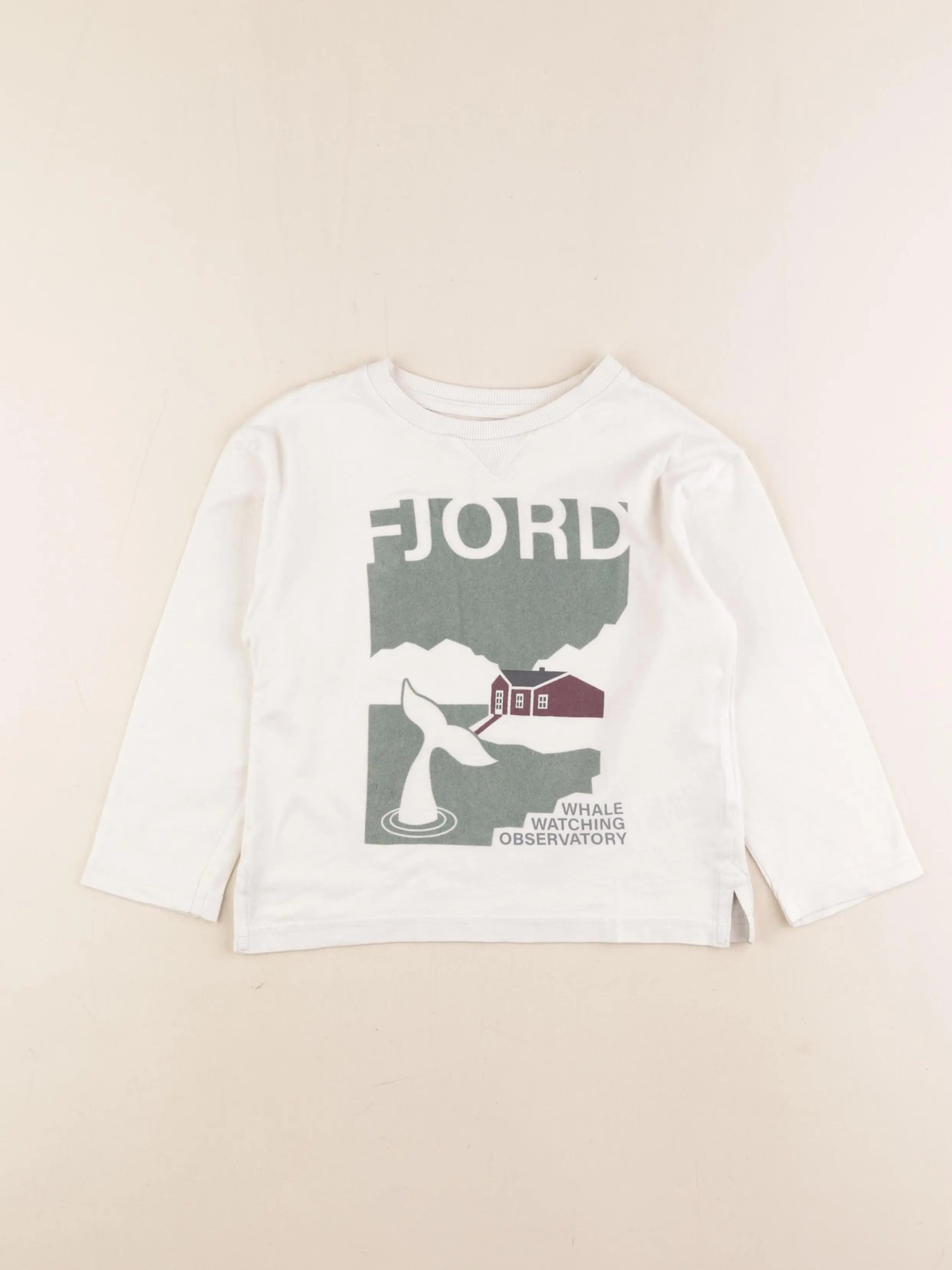 Vertbaudet - tee-shirt beige - 5 ans