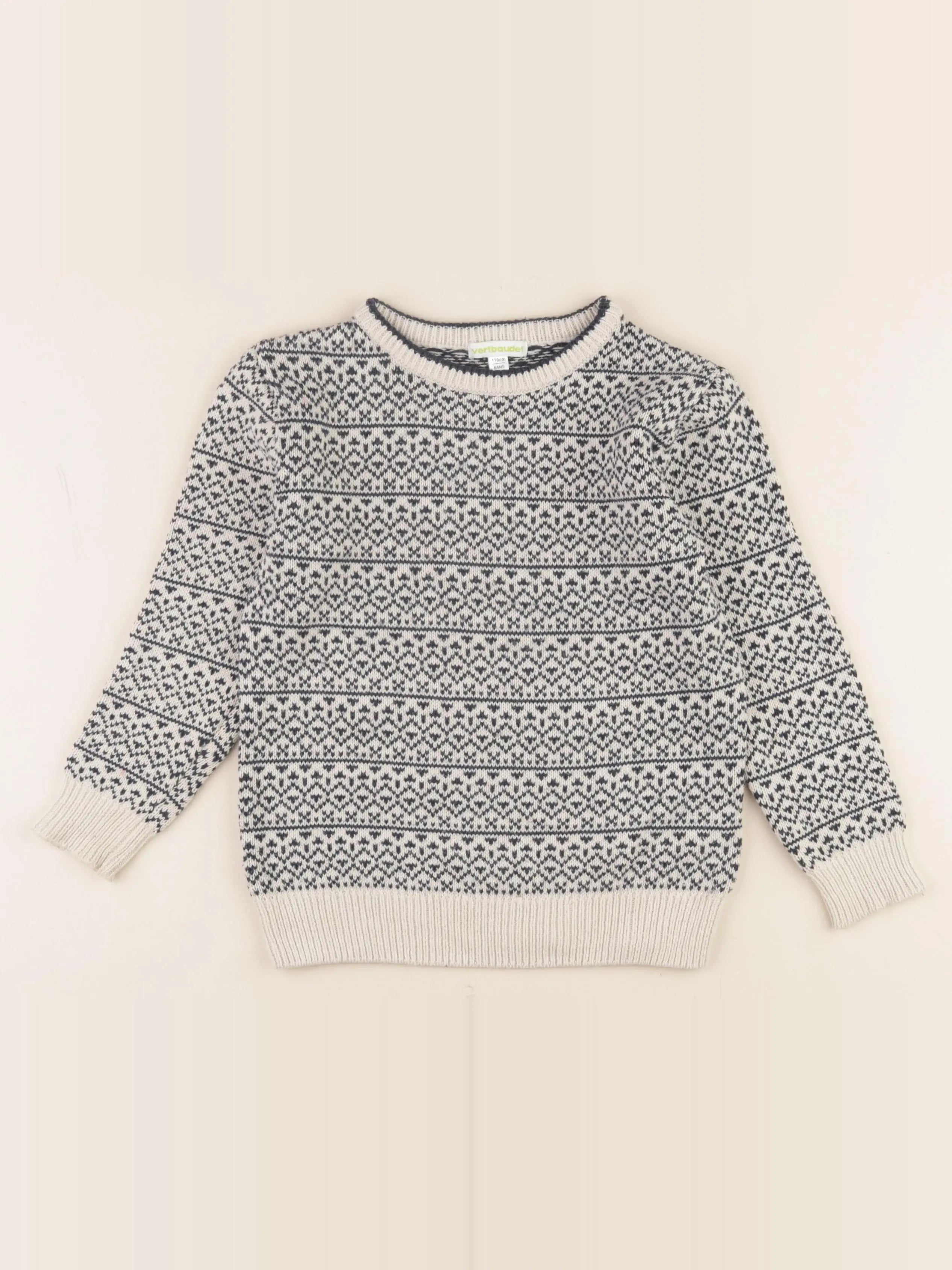 Vertbaudet - pull multicolore - 6 ans