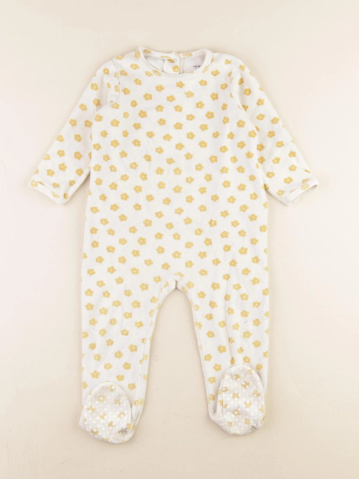 Vertbaudet - pyjama velours multicolore - 2 ans