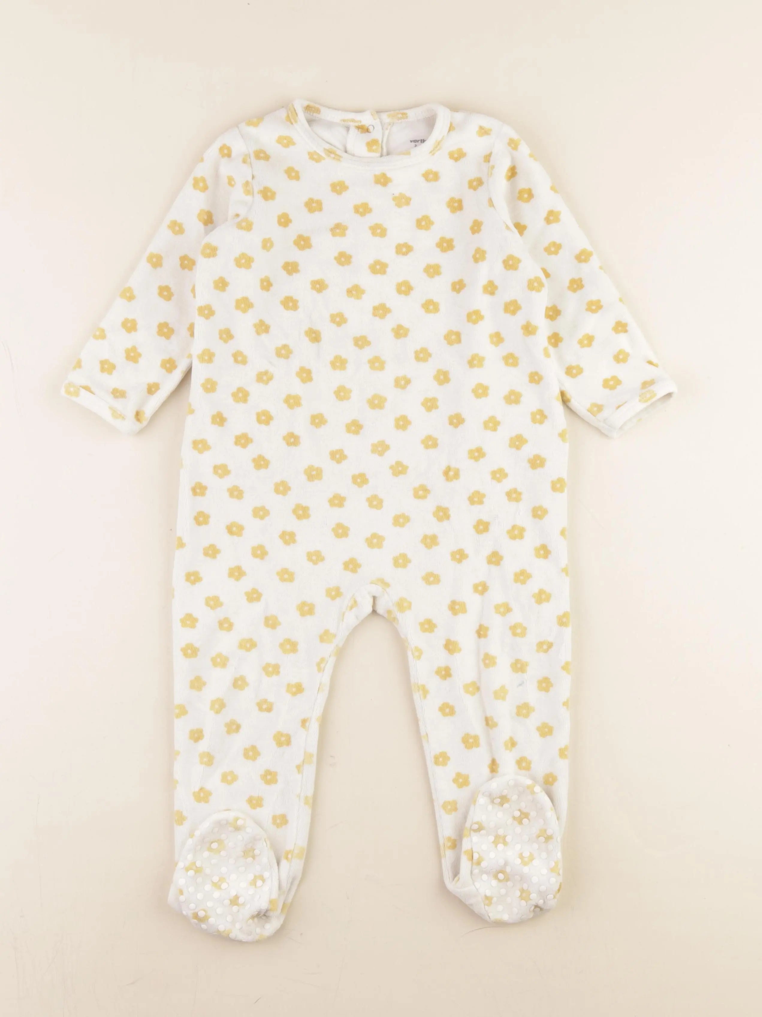Vertbaudet - pyjama velours multicolore - 2 ans