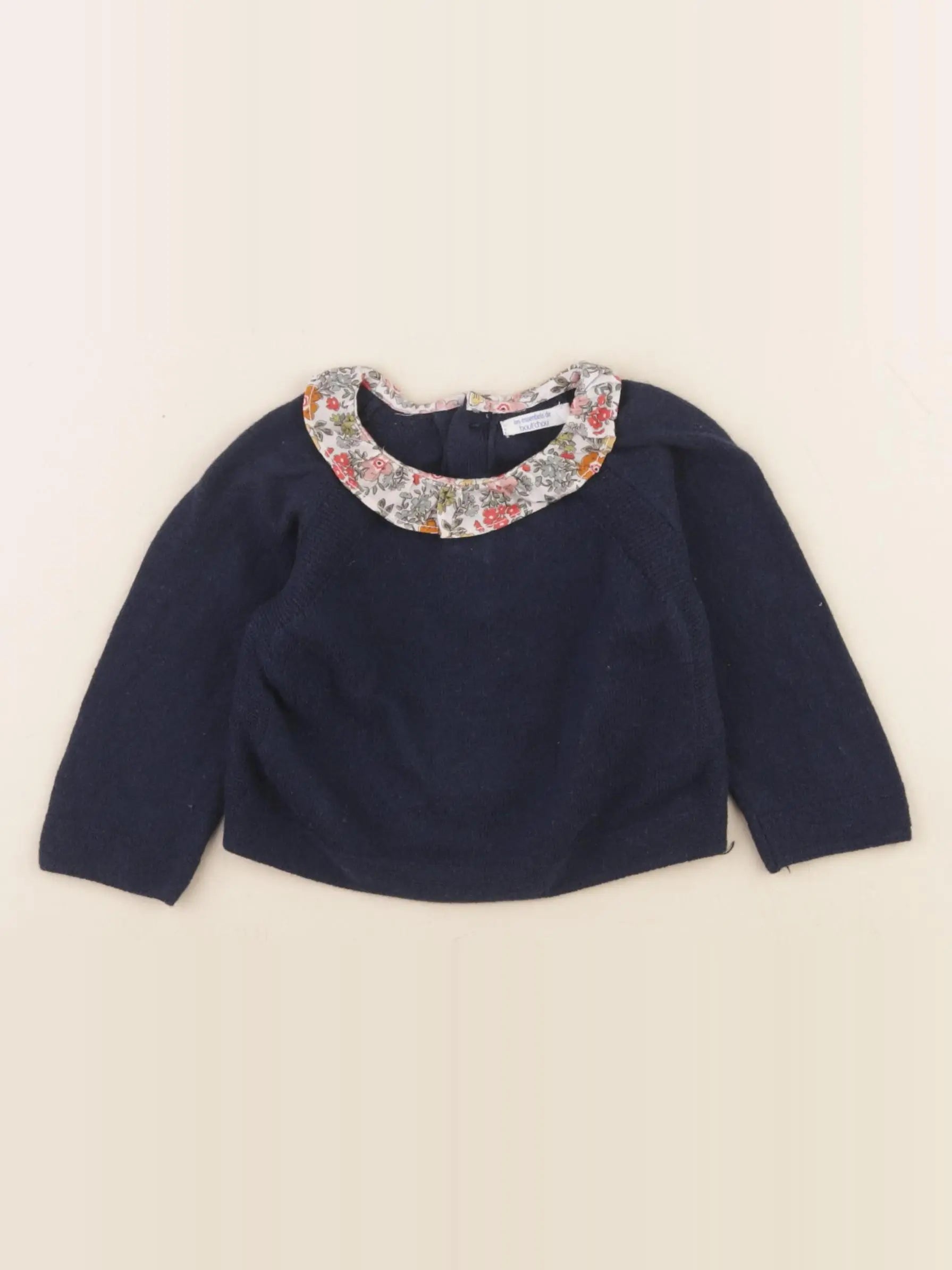 Boutchou - pull bleu - 6 mois