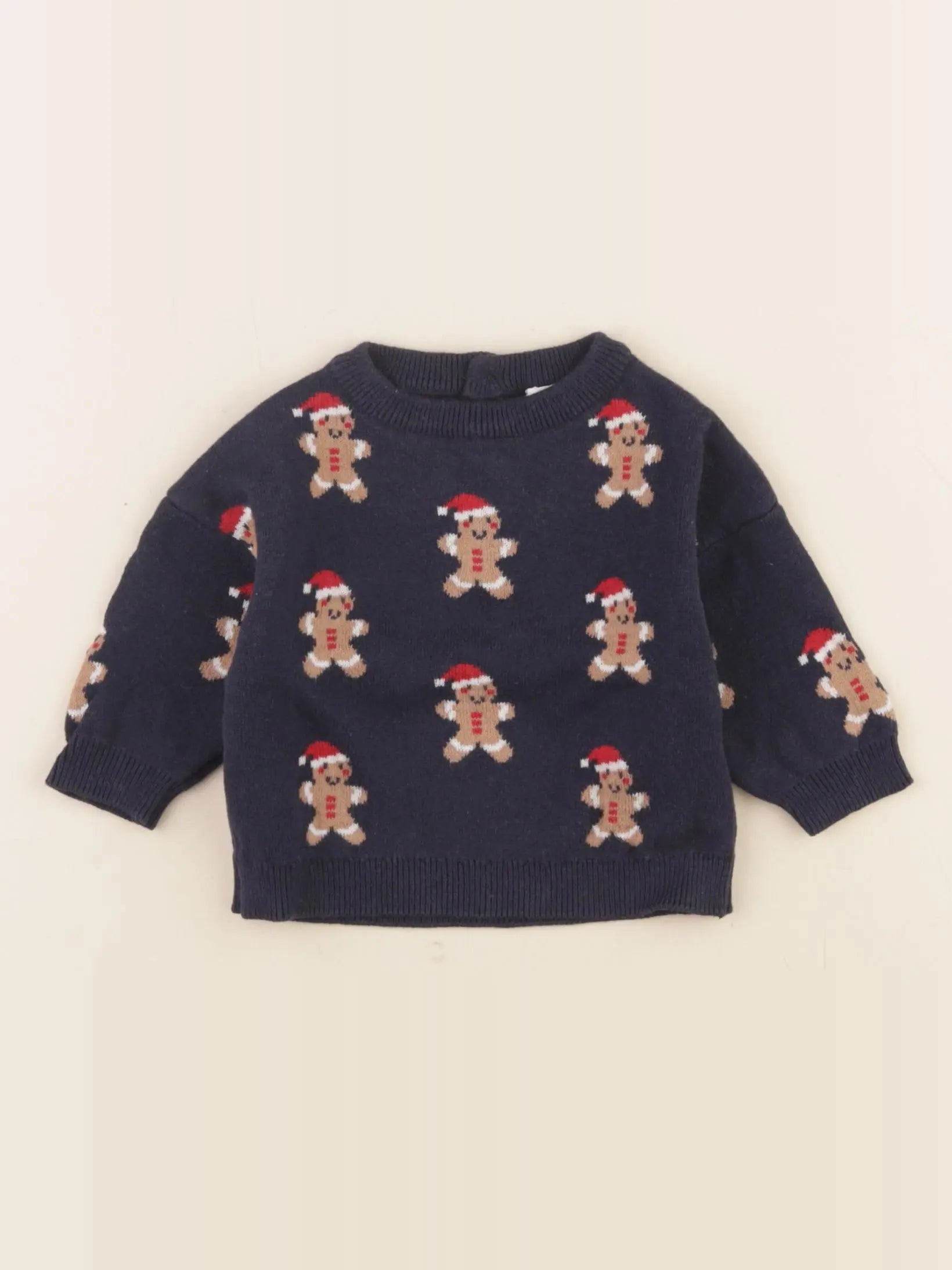 Vertbaudet - pull bleu - 3 mois
