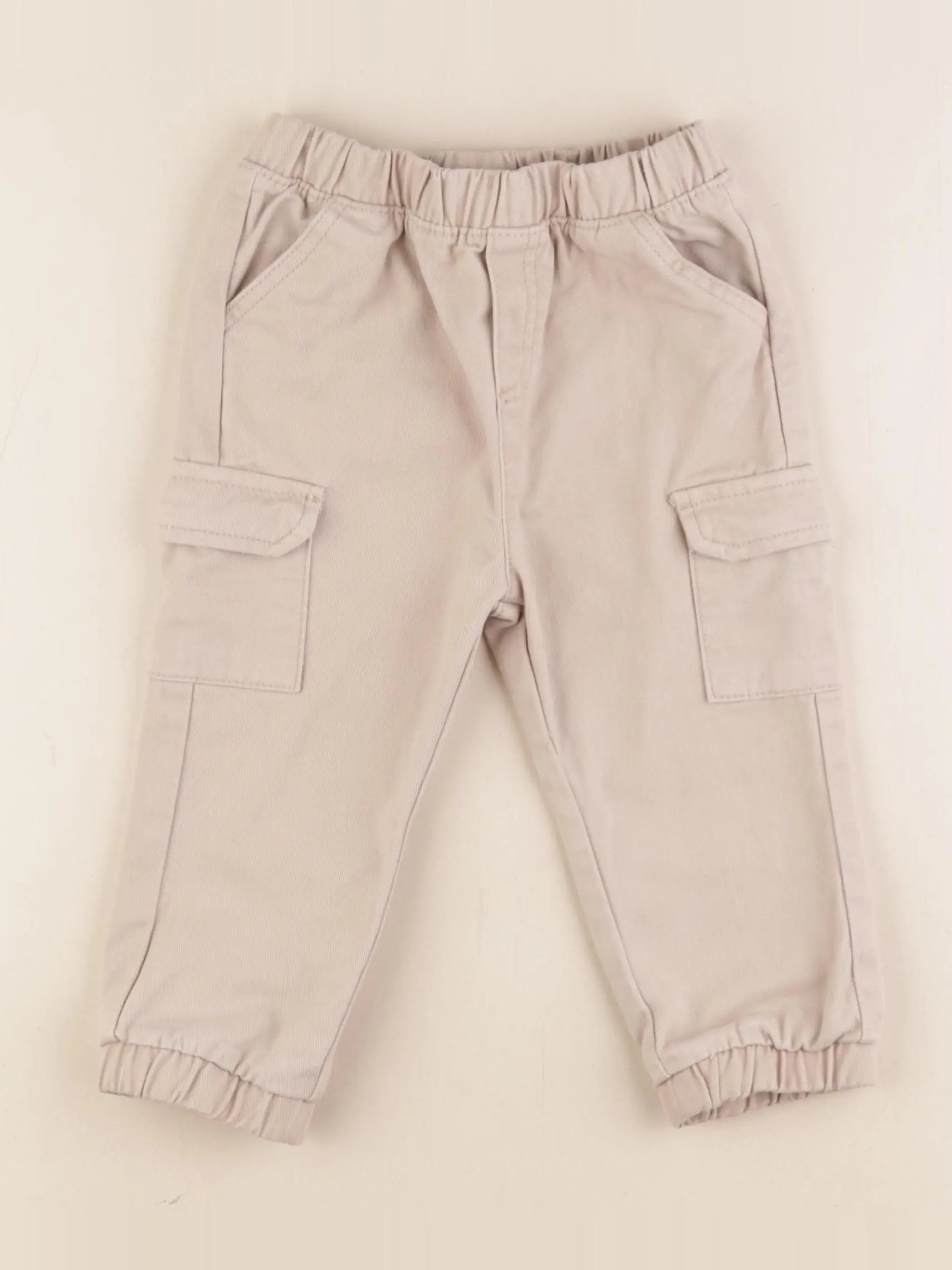 Vertbaudet - pantalon beige - 24 mois