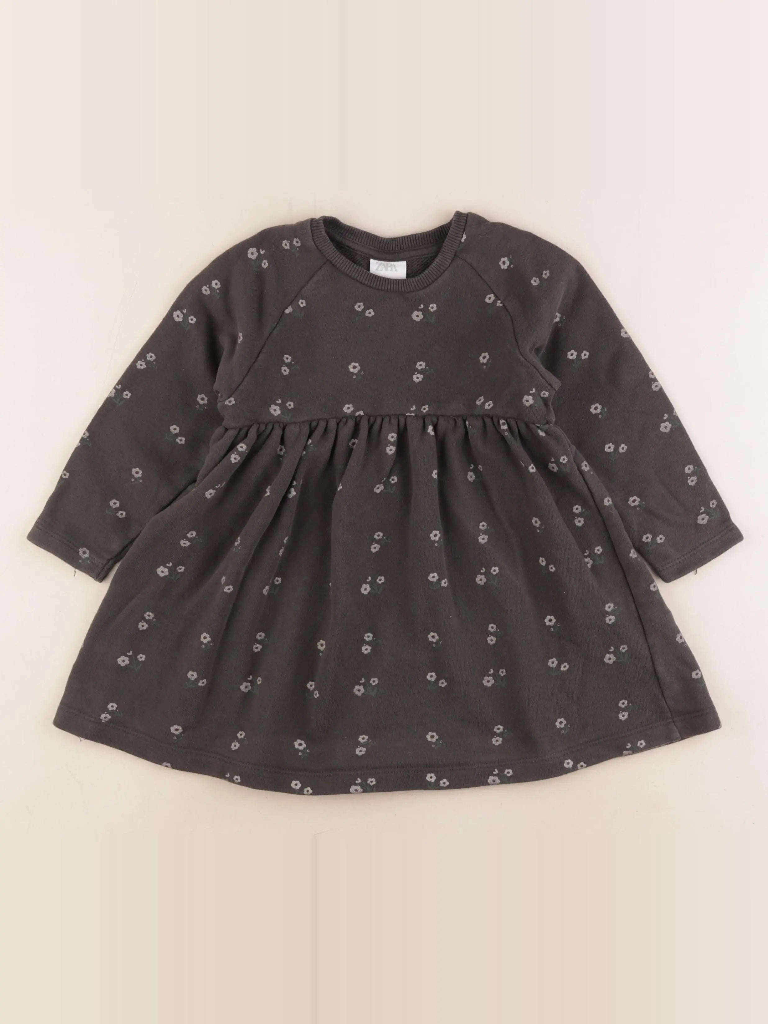 Zara - robe gris - 2/3 ans