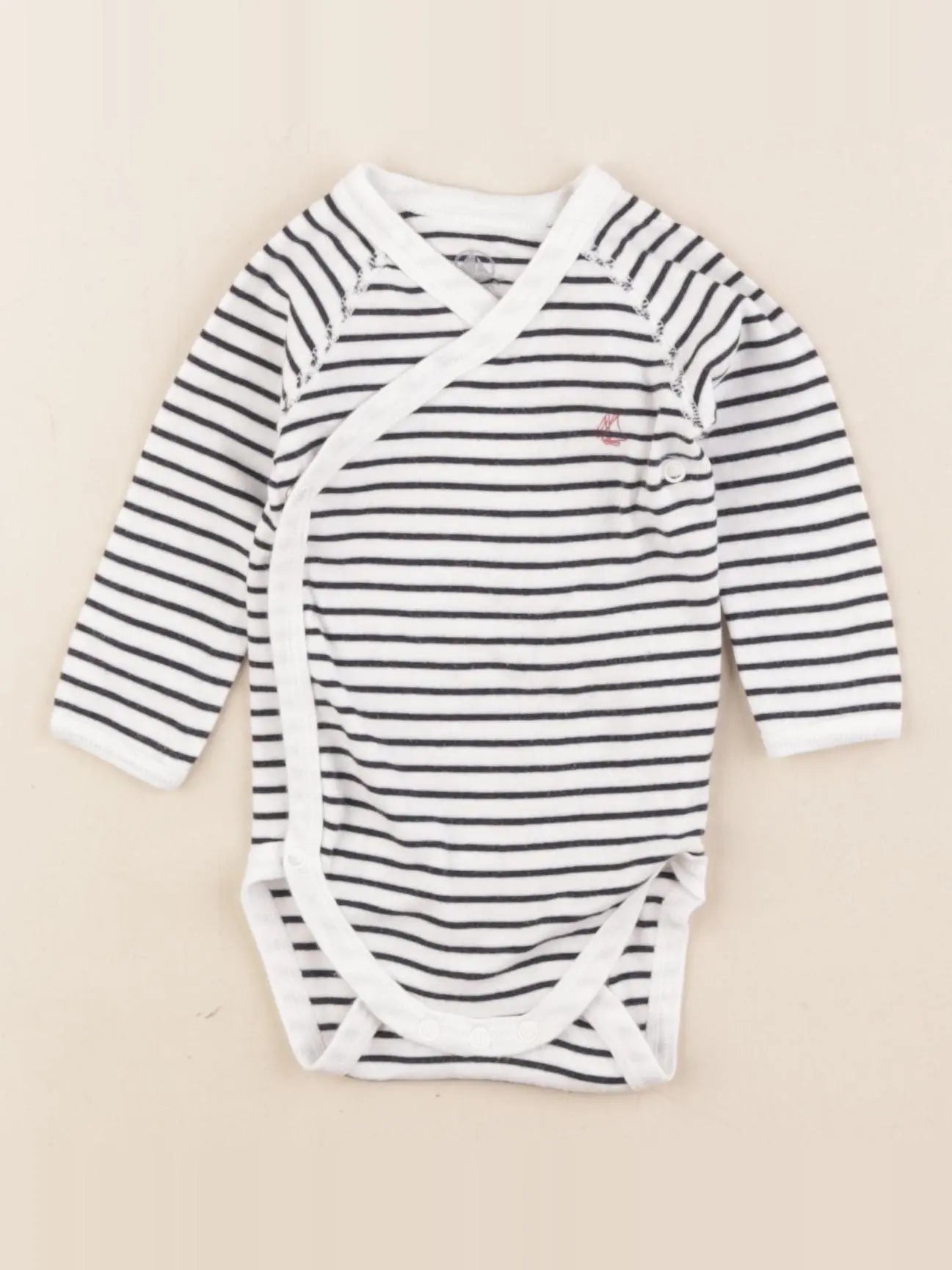 Petit Bateau - body bleu - 3 mois