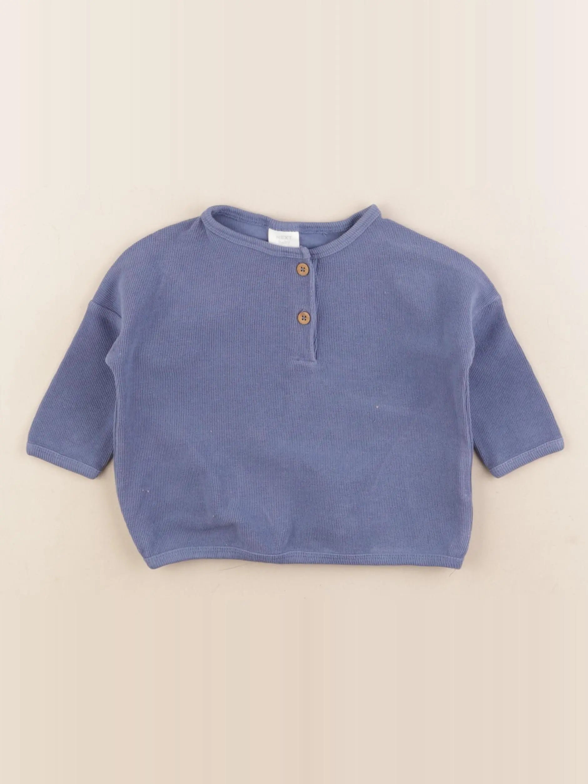 Next - tee-shirt bleu - 3/6 mois