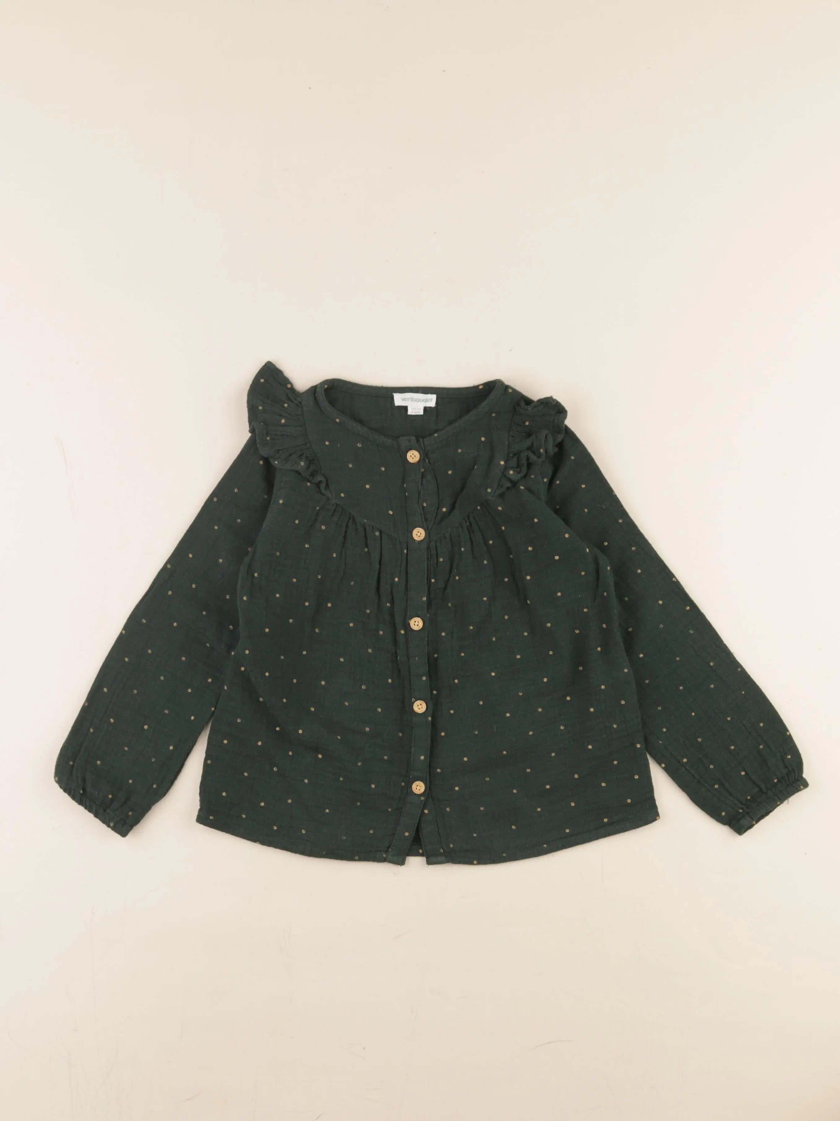Vertbaudet - blouse vert - 4 ans