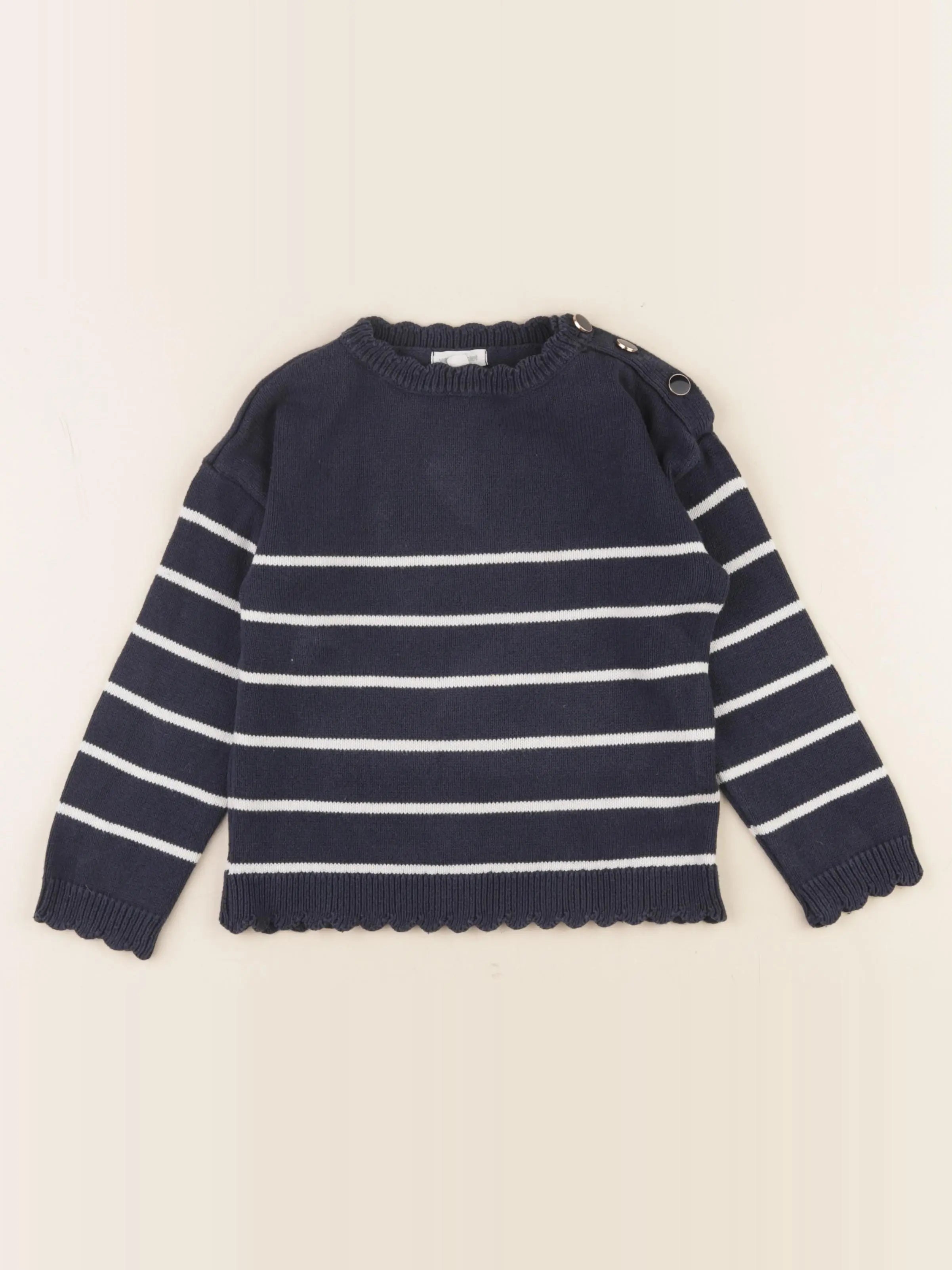 Vertbaudet - pull bleu - 5 ans