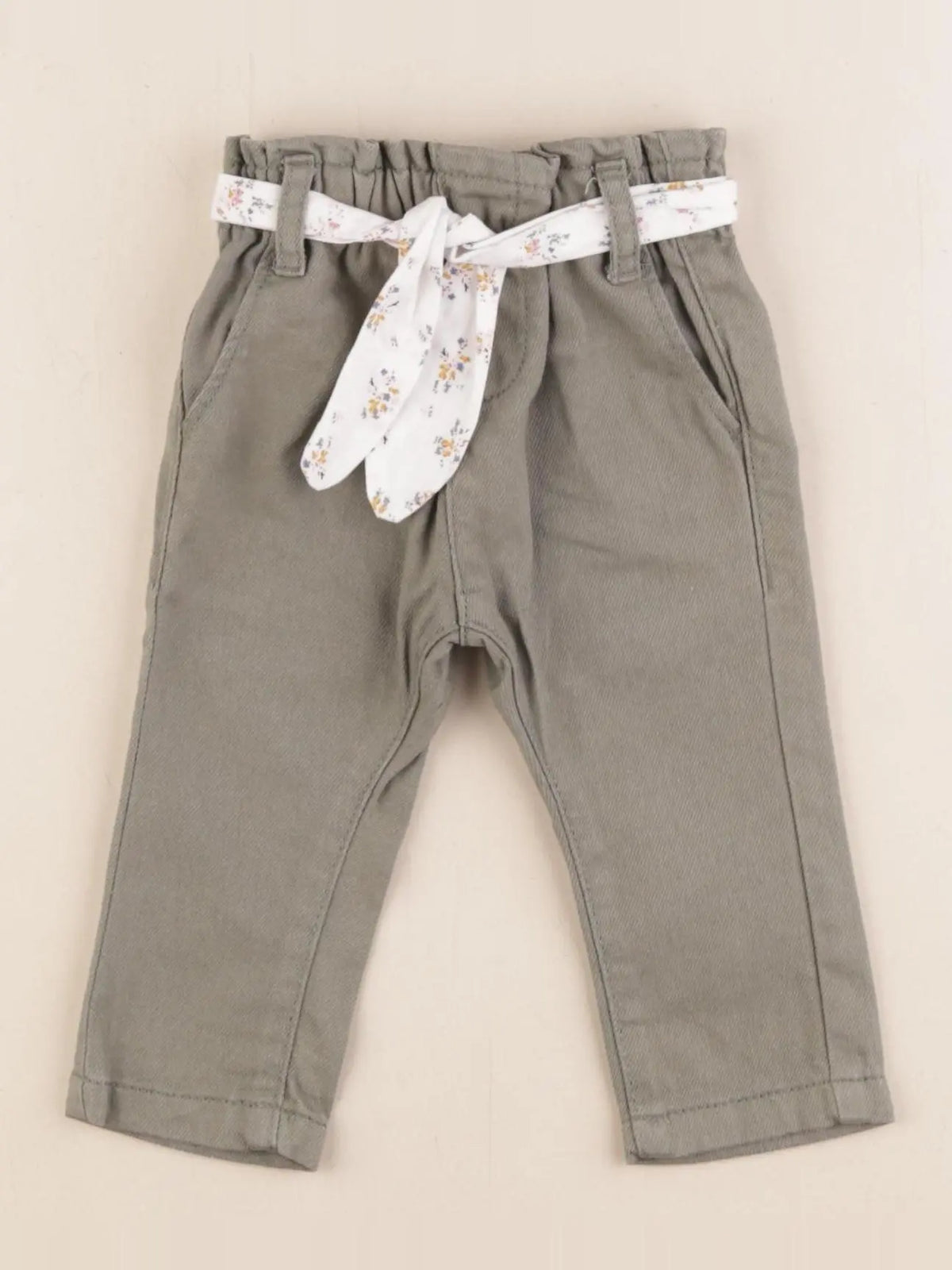 Vertbaudet - pantalon vert - 3 mois