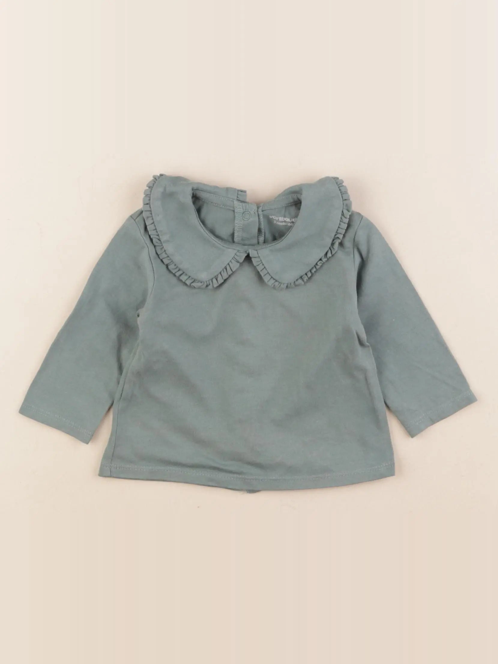 Vertbaudet - tee-shirt vert - 3 mois