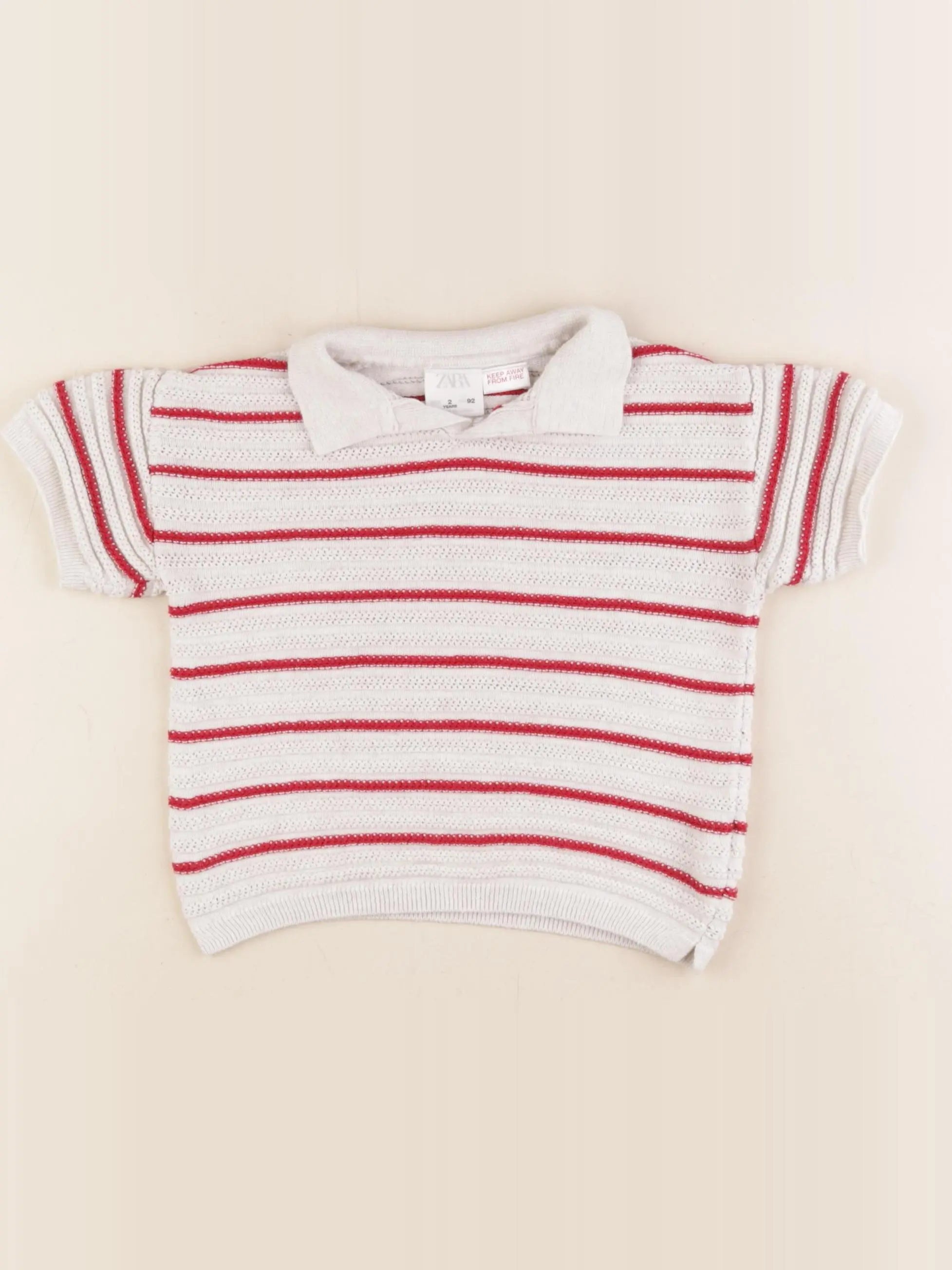 Zara - pull rouge - 2 ans