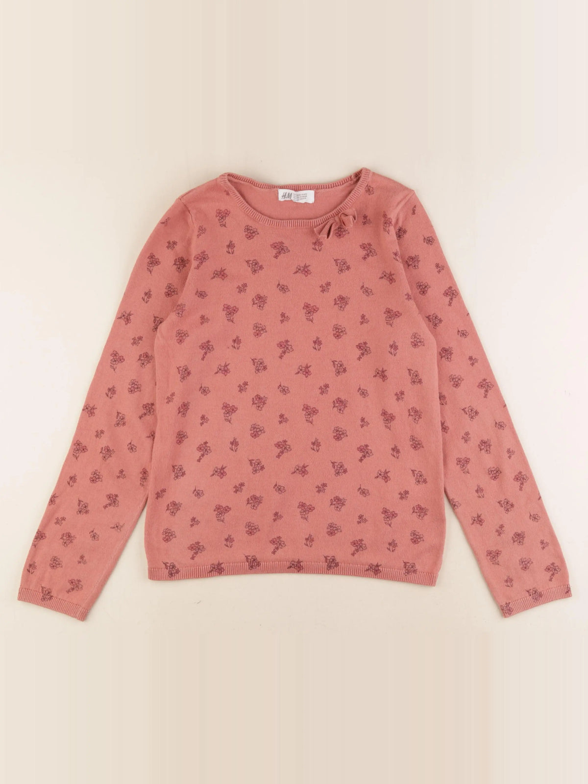 H&M - pull rose - 8/10 ans