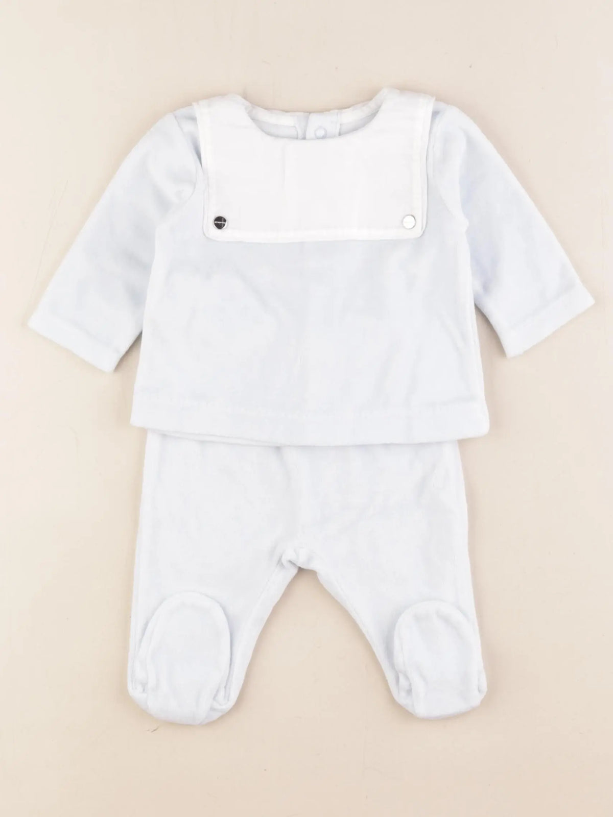 Jacadi - pyjama velours bleu - 3 mois