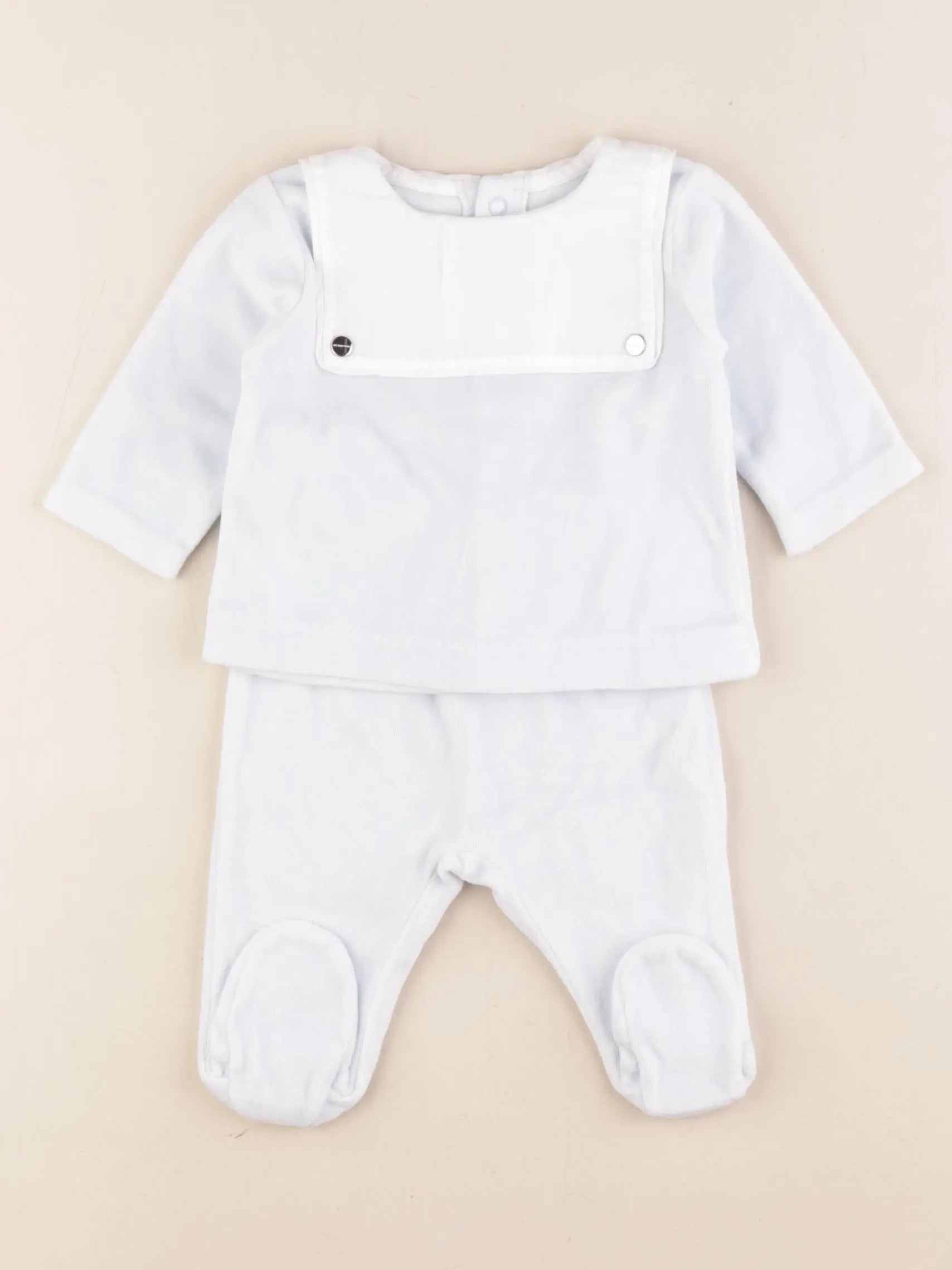 Jacadi - pyjama velours bleu - 3 mois