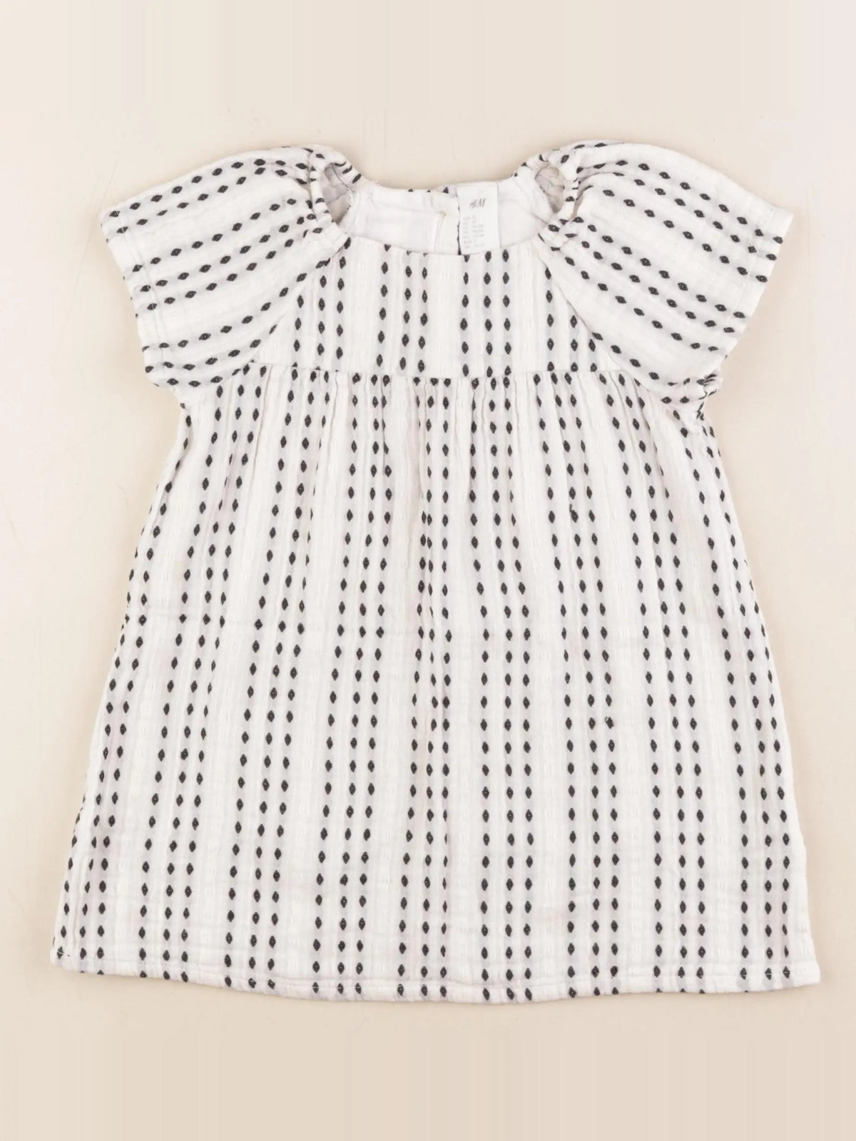 H&M - robe blanc - 2 ans