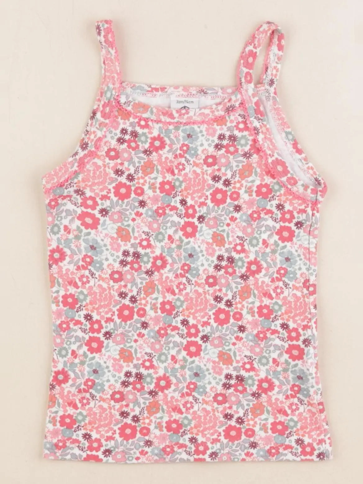 Petit Bateau - maillot de corps rose - 3 ans
