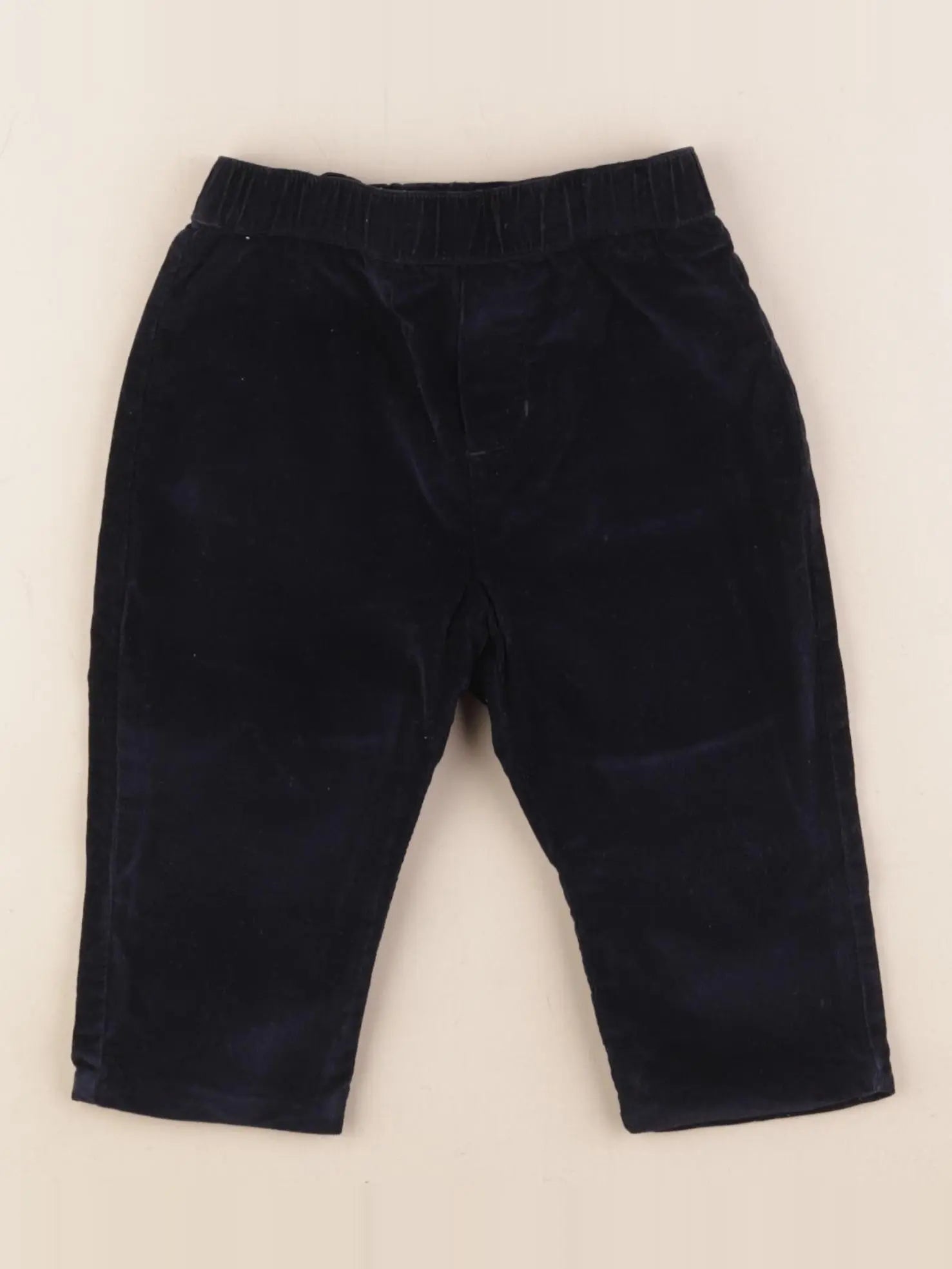 Jacadi - pantalon doublé bleu - 12 mois