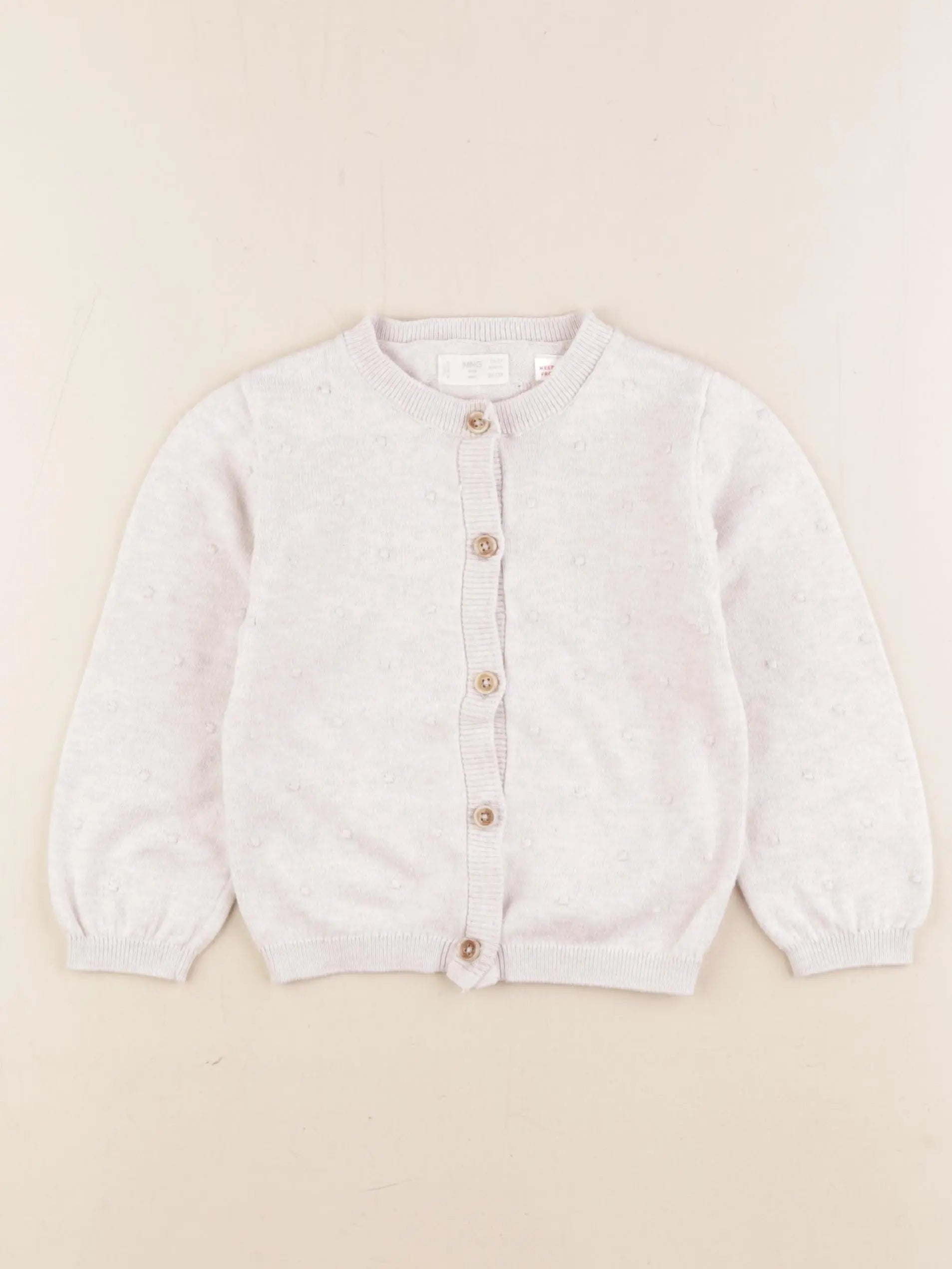 Mango - gilet beige - 18/24 mois