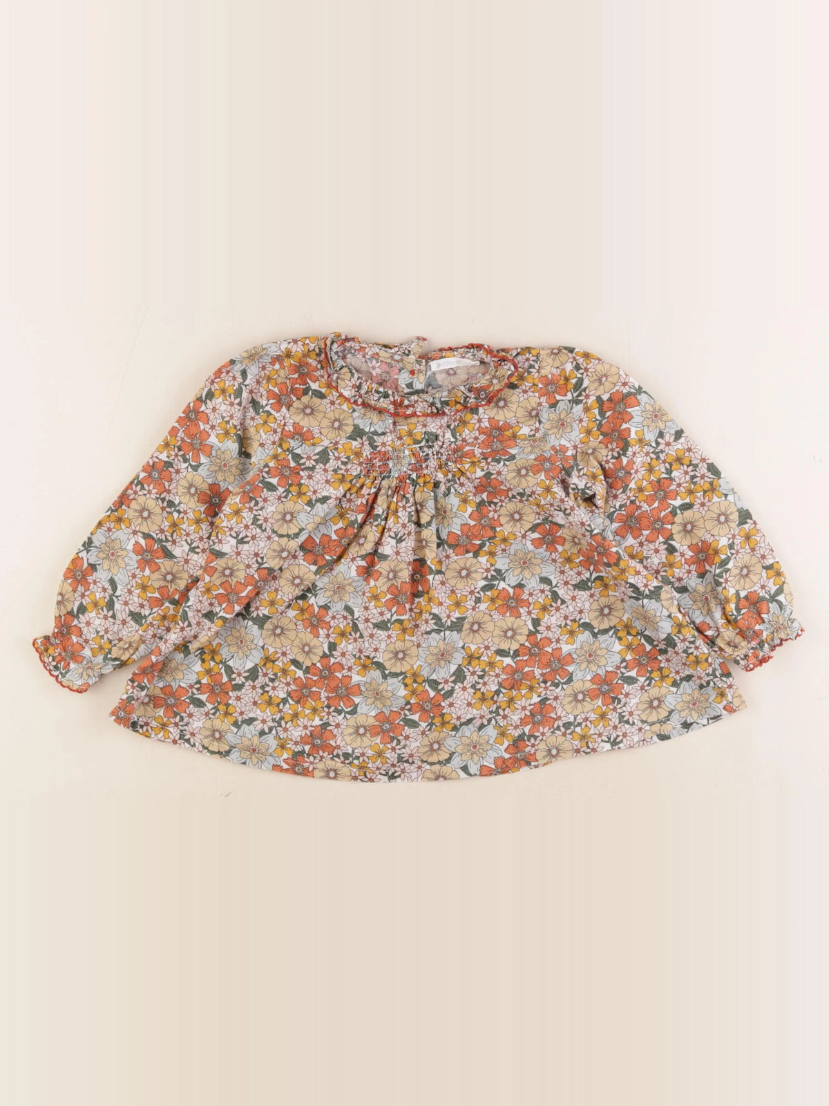 Boutchou - blouse orange - 36 mois
