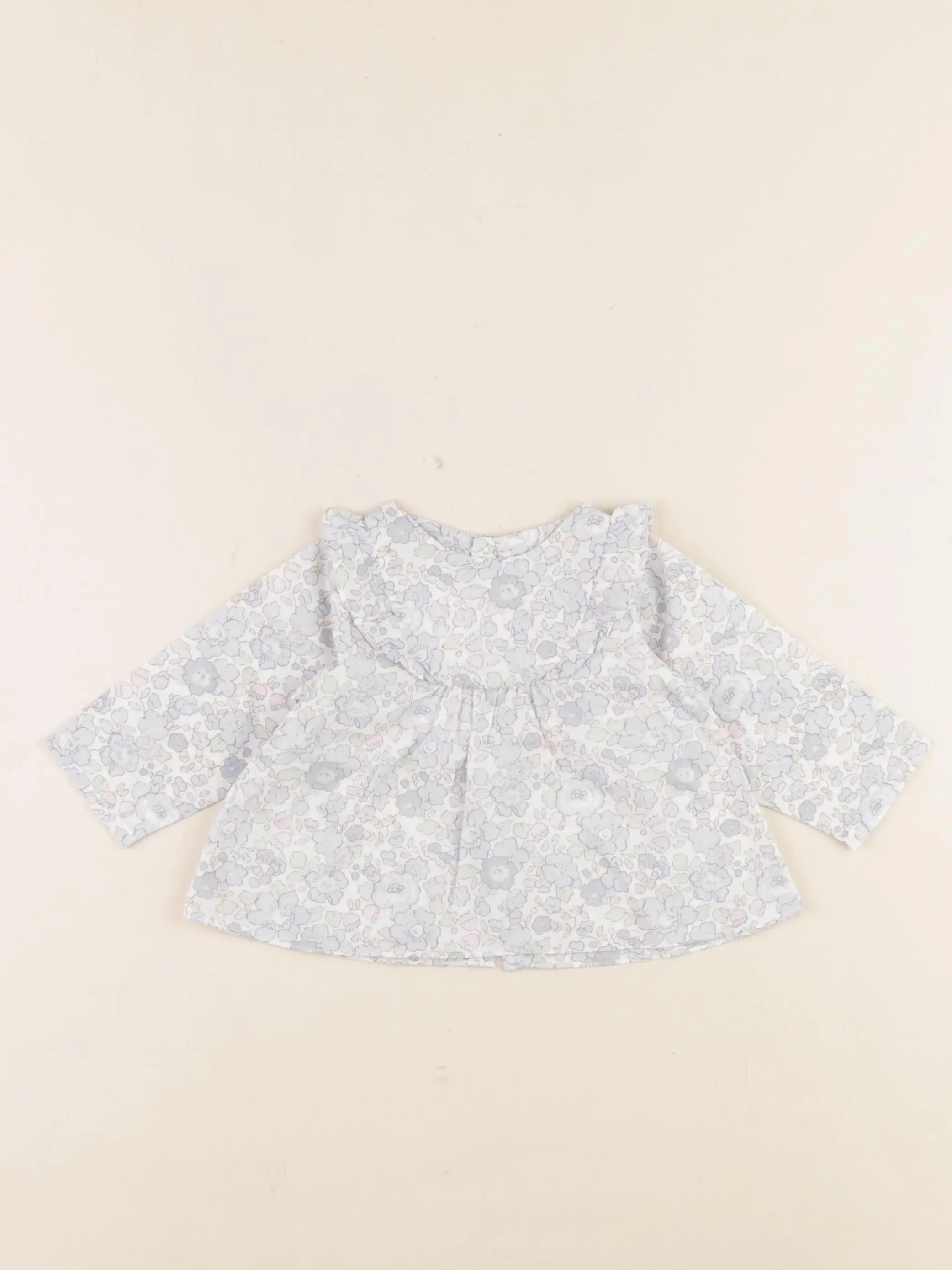 Jacadi - blouse bleu - 3 mois
