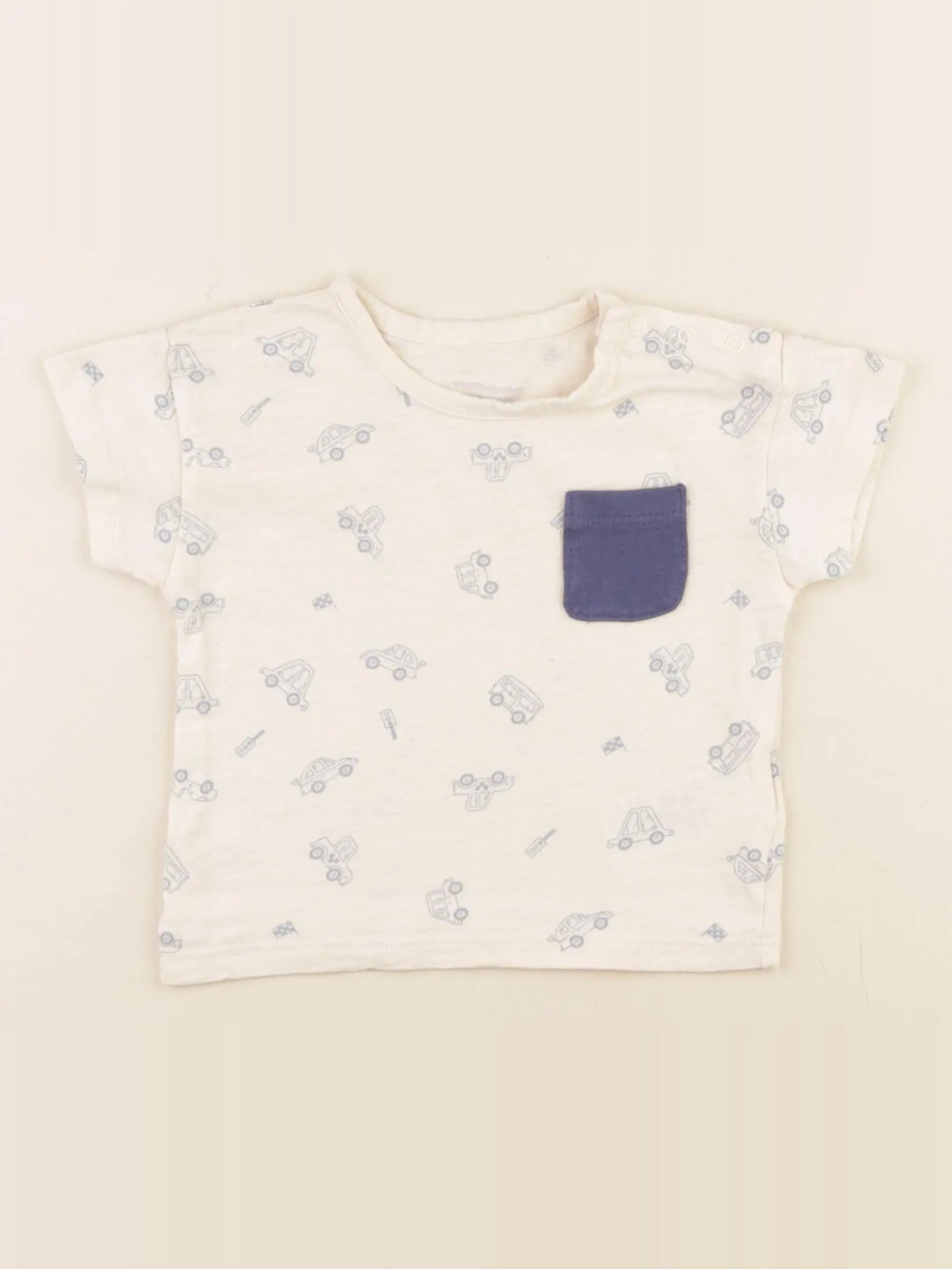 Vertbaudet - tee-shirt blanc - 12 mois
