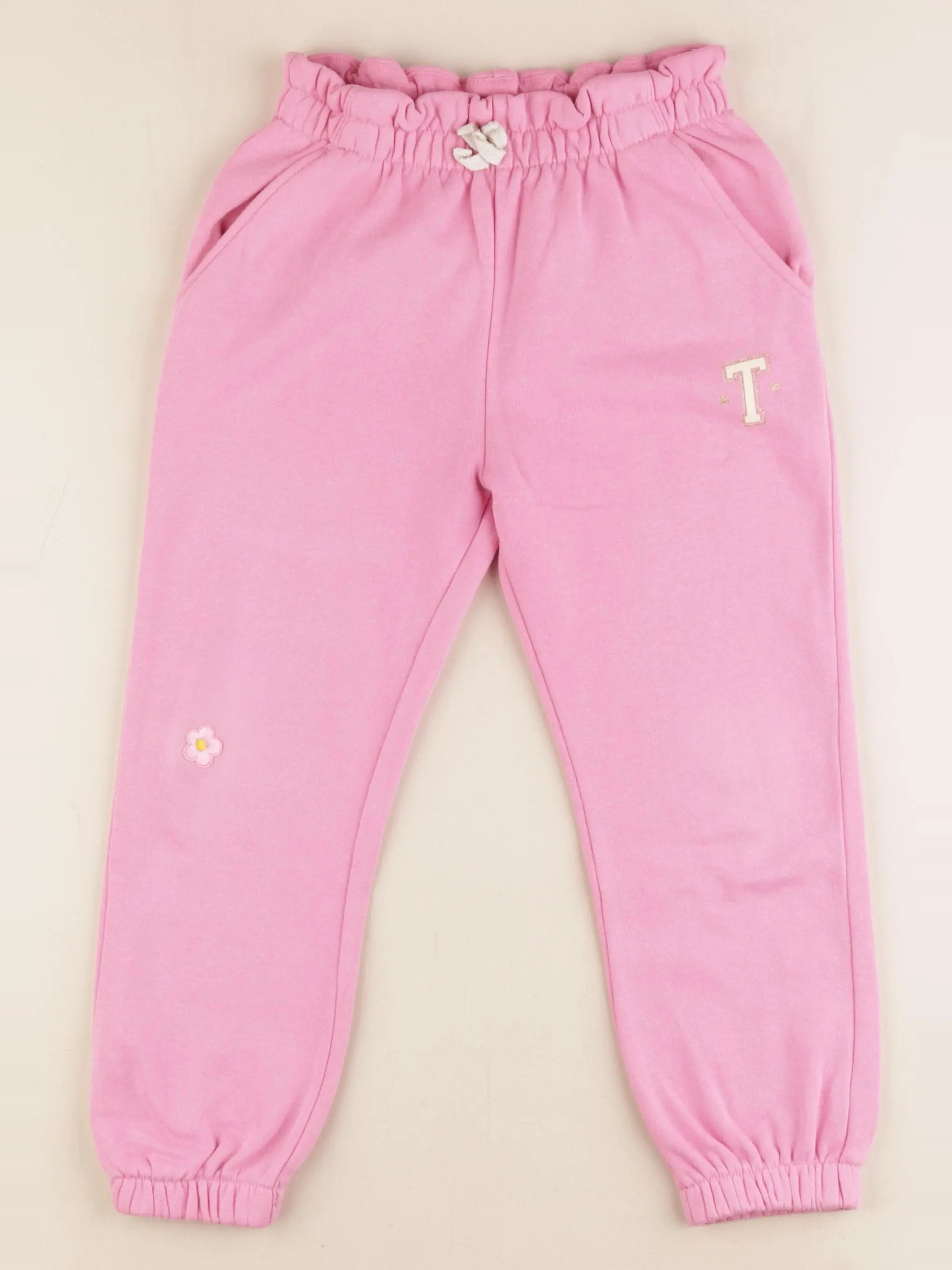 Vertbaudet - jogging or, rose - 6 ans
