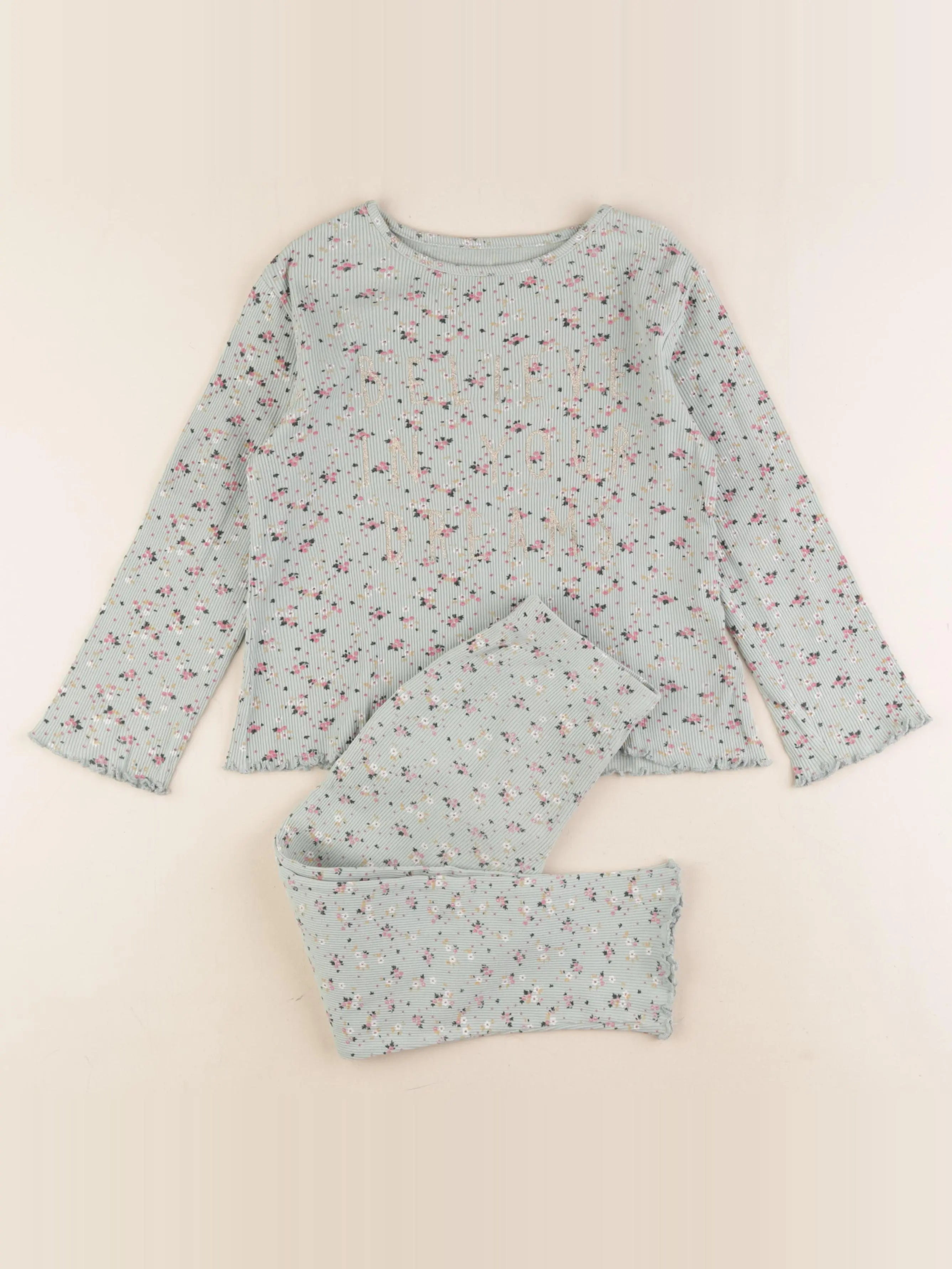 Vertbaudet - pyjama coton bleu - 6 ans
