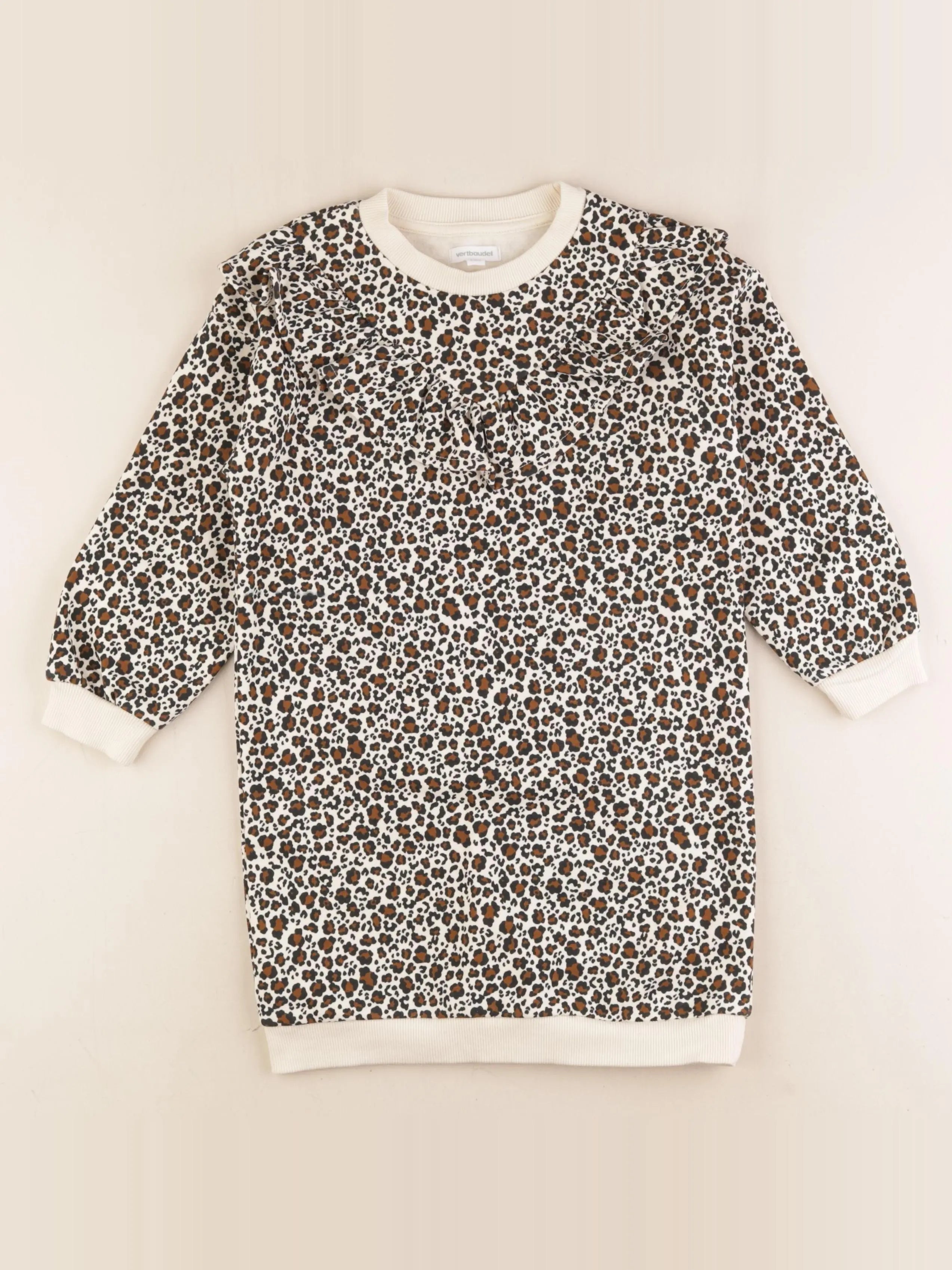 Vertbaudet - robe marron - 6 ans