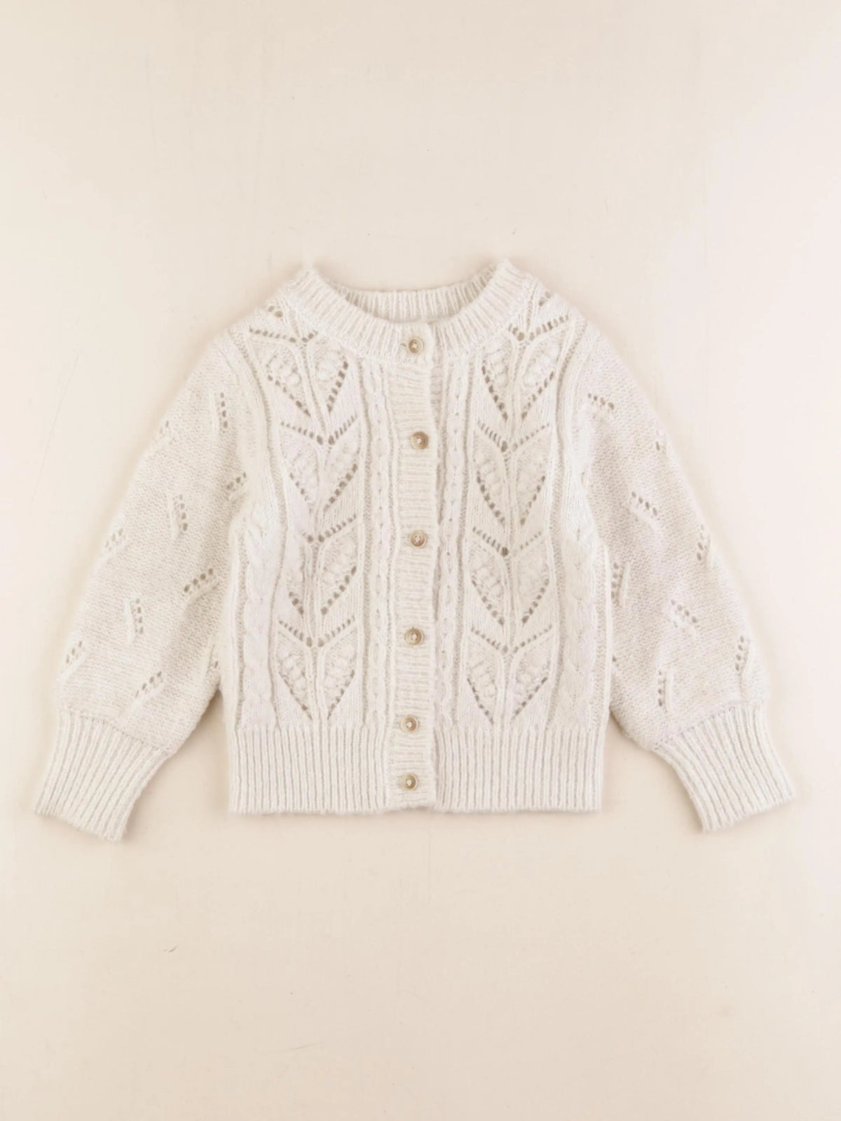 Monoprix - gilet blanc - 4 ans