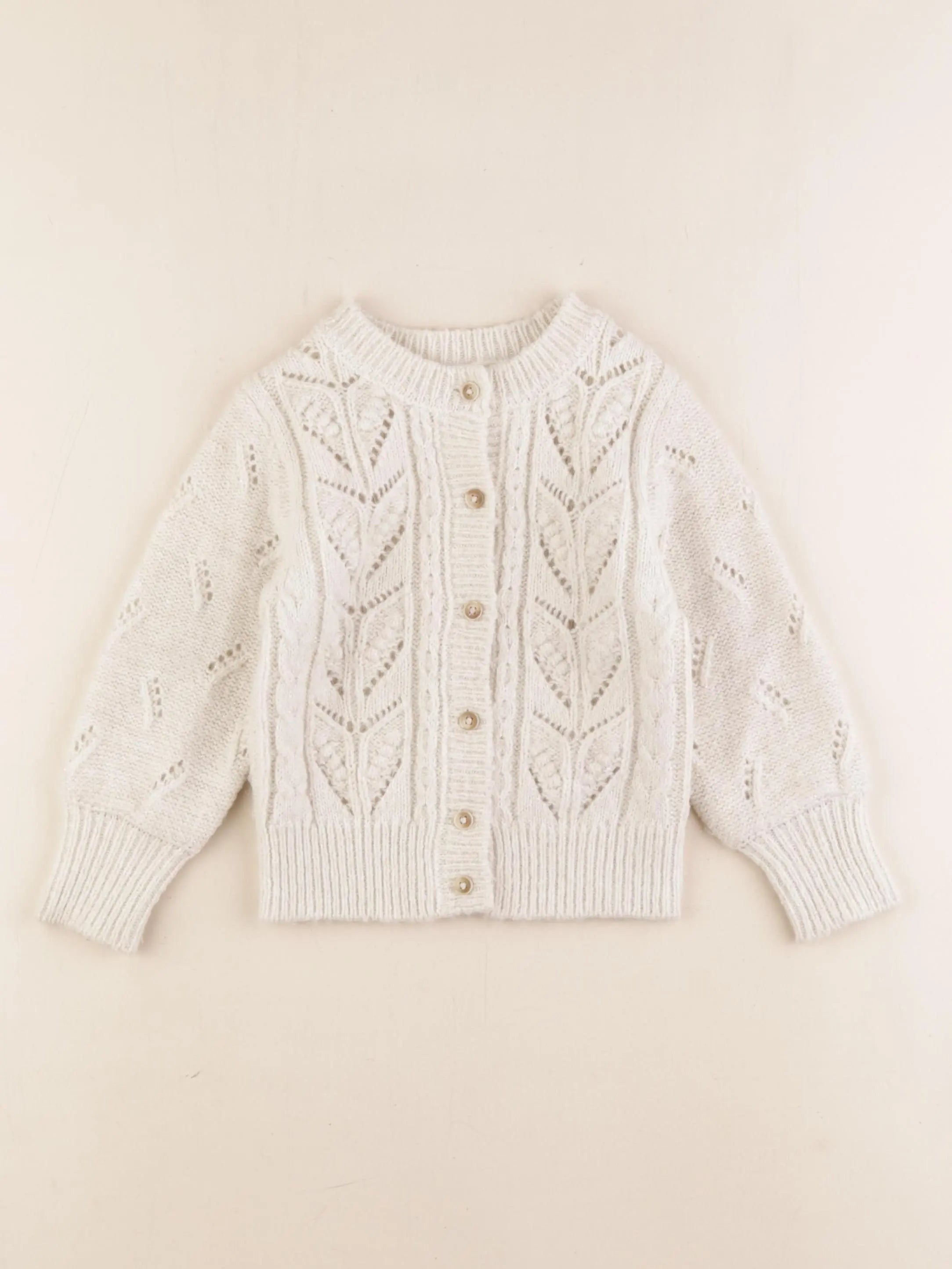 Monoprix - gilet blanc - 4 ans