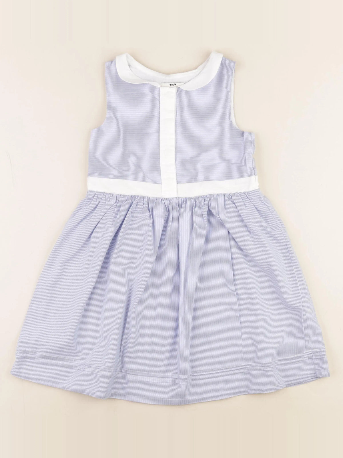 Cyrillus - robe bleu, blanc - 6 ans