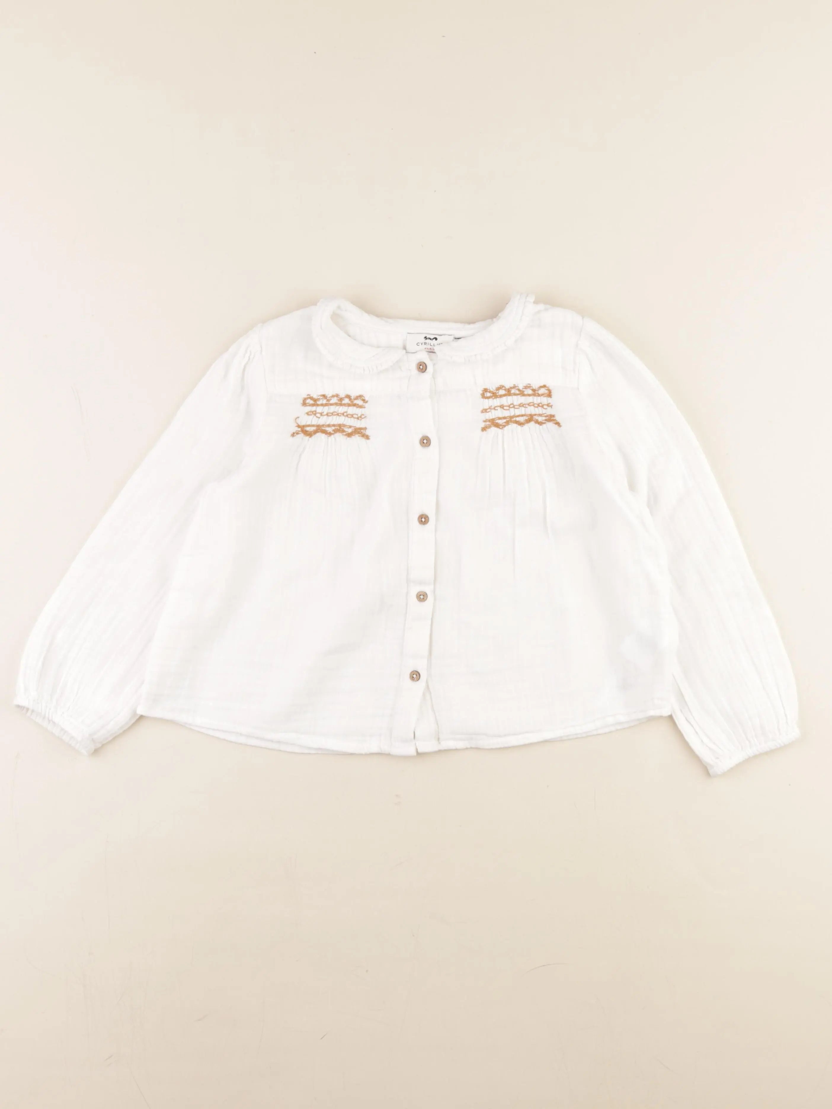 Cyrillus - blouse beige - 6 ans
